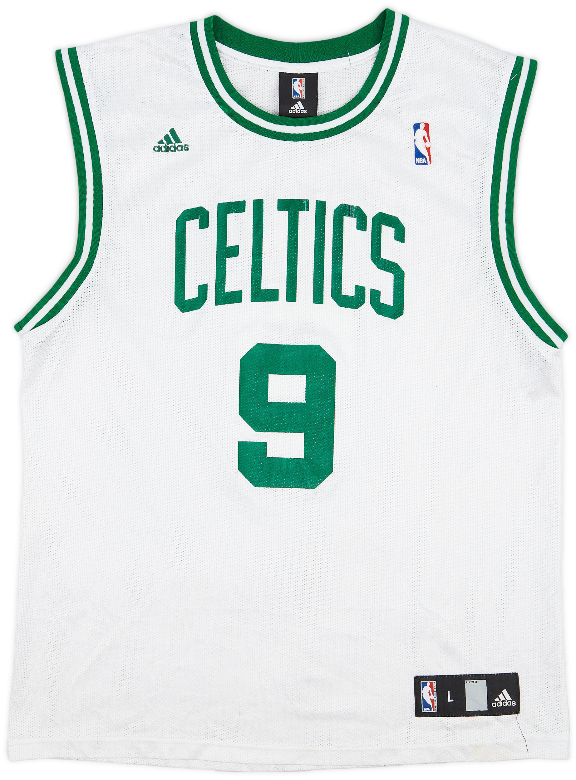 2006-10 Boston Celtics Rondo #9 adidas Home Jersey - 3/10 - (L)