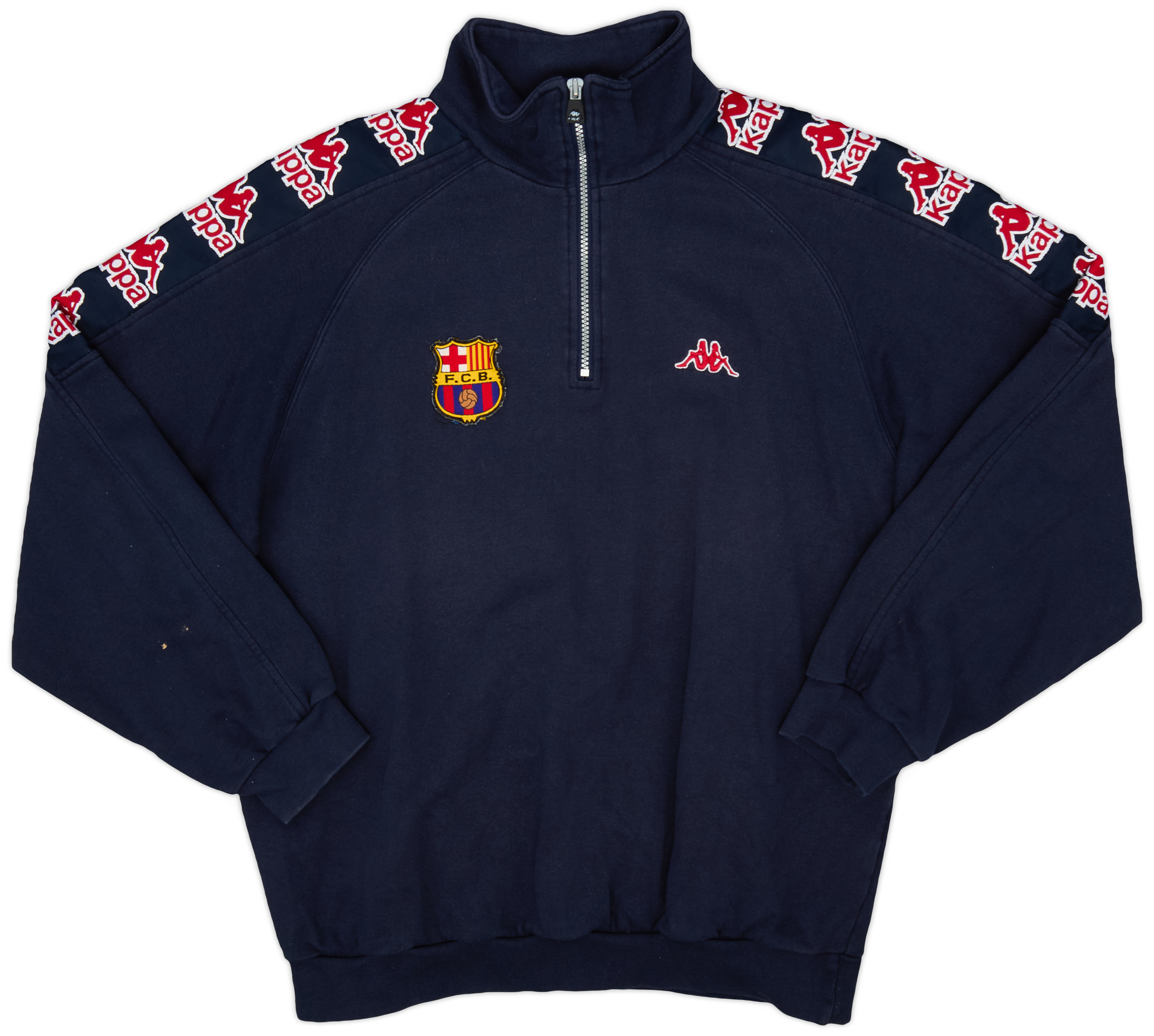 1995-97 Barcelona Kappa 1/4 Zip Drill Top - 9/10 - (L)