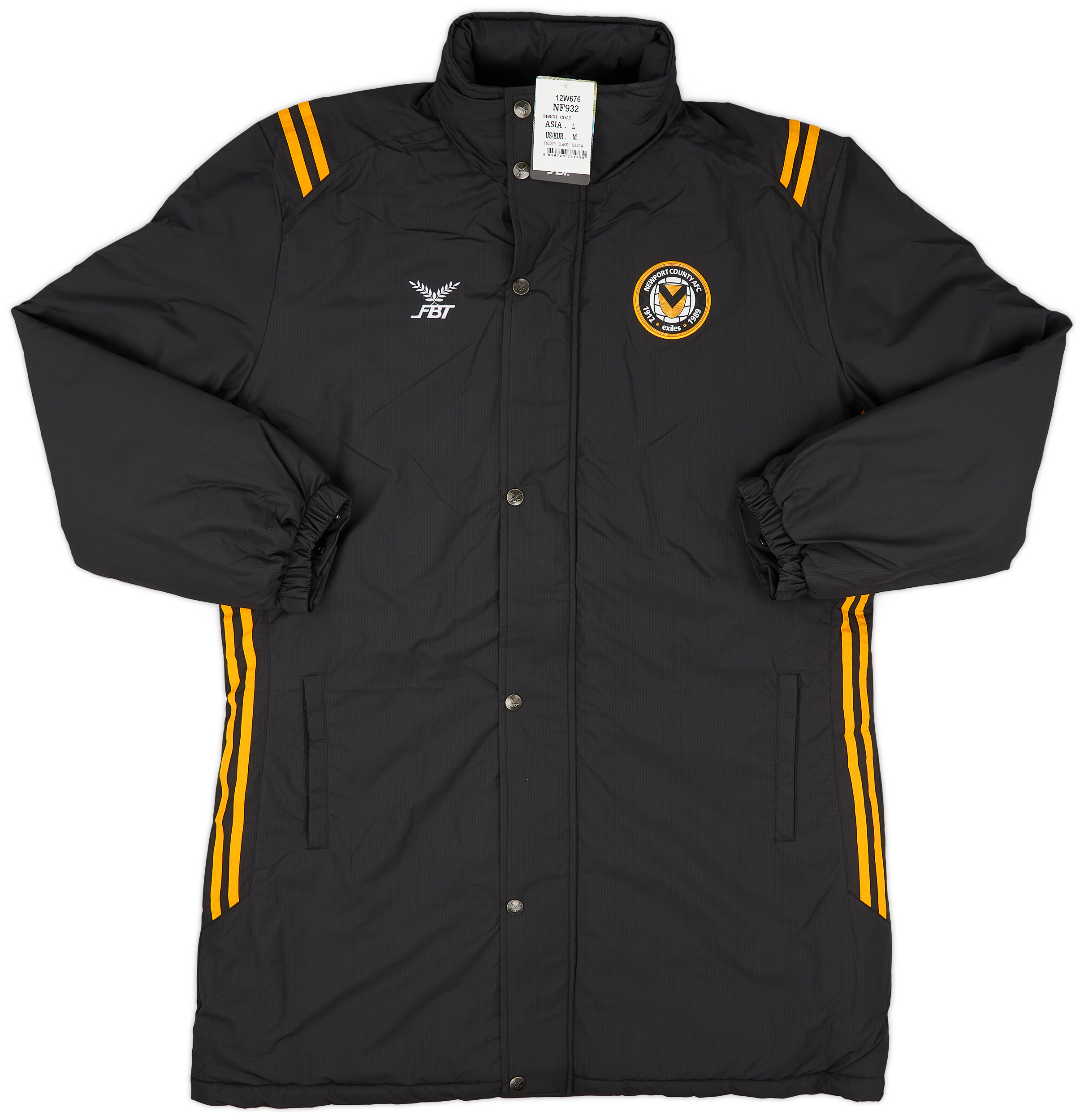 201718 Newport County FBT Padded Jacket (S)