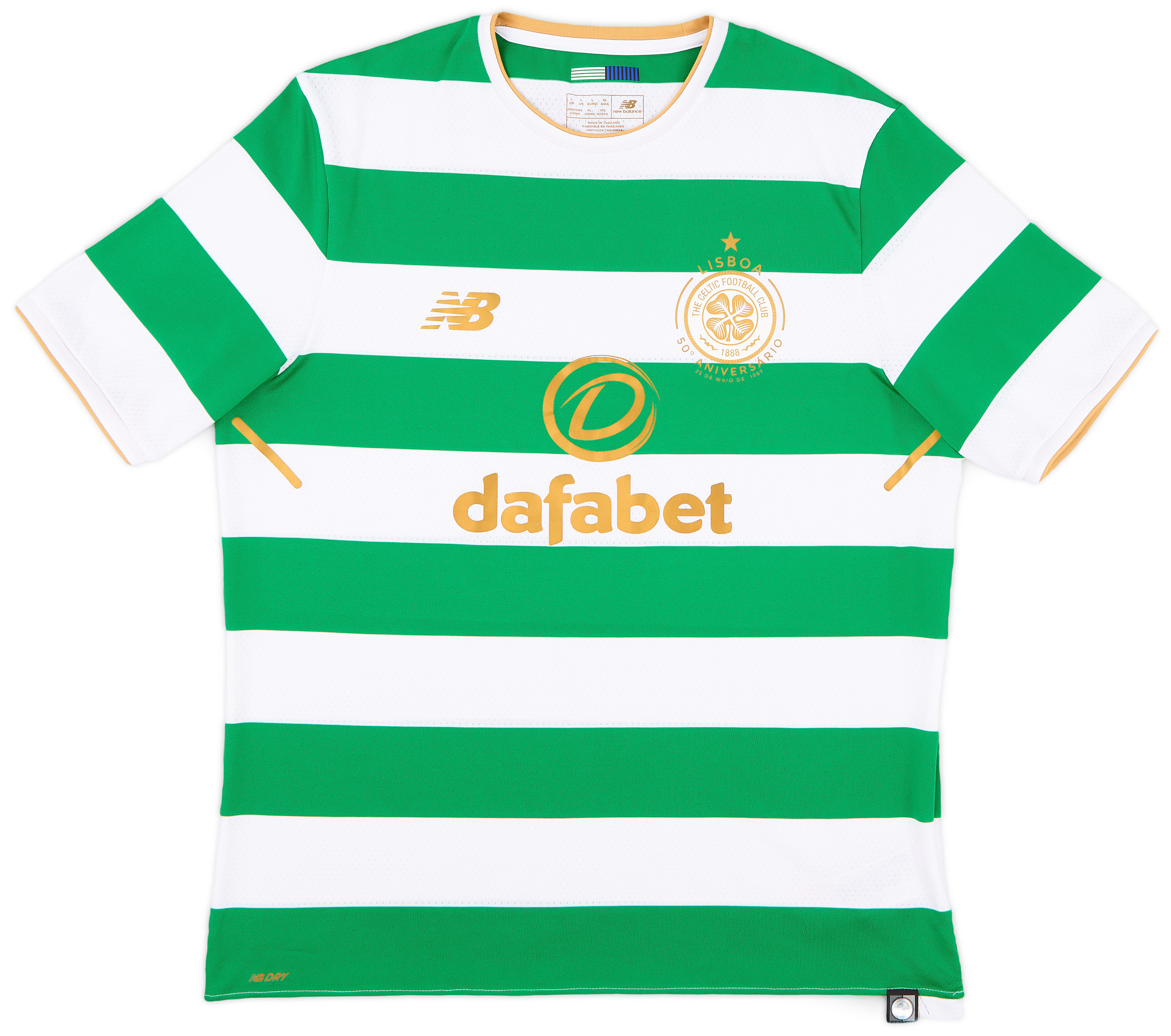 2017-18 Celtic 'Lisbon Lions 50th Anniversary' Home Shirt - 10/10 - (L)
