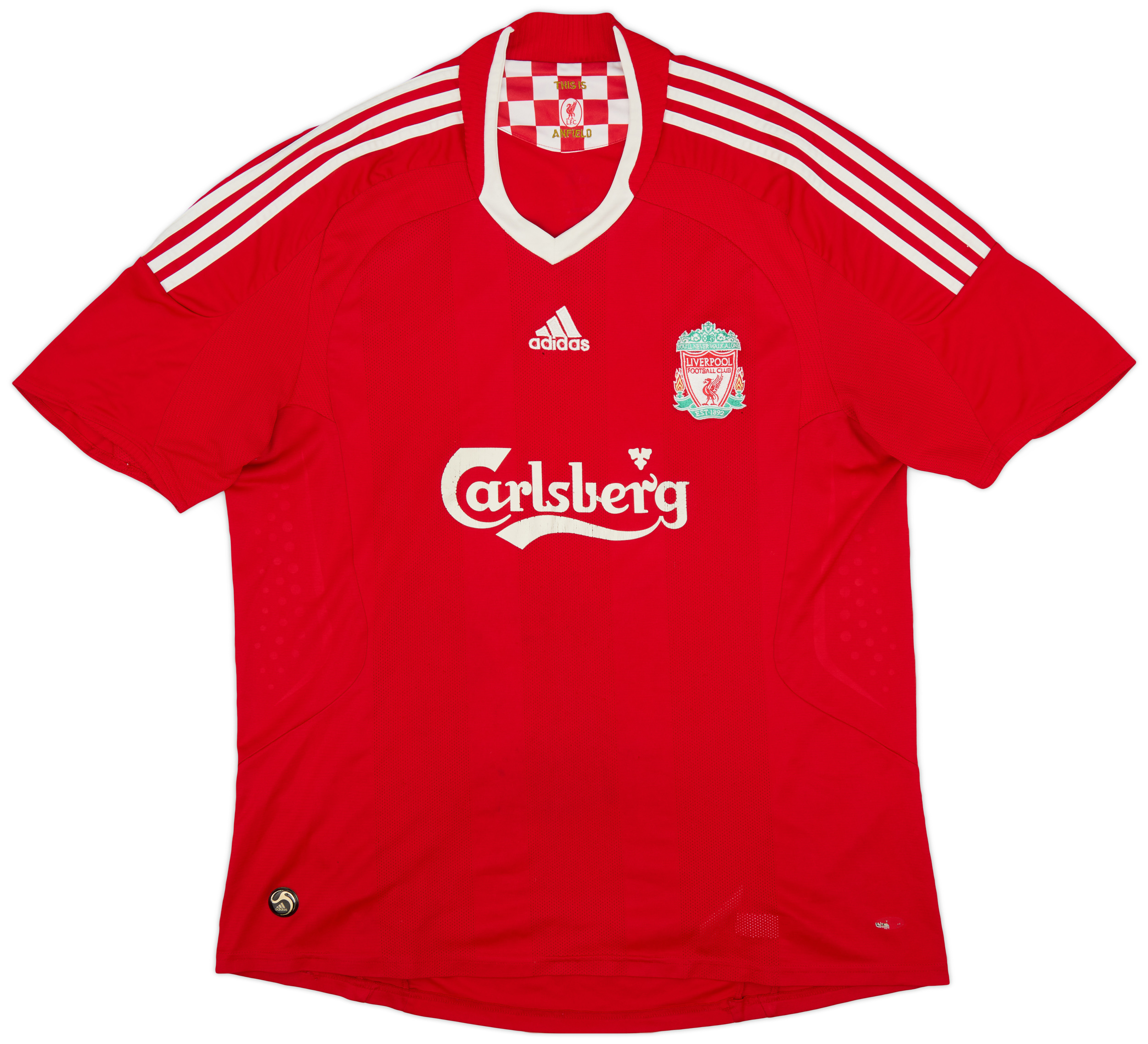 2008 10 Liverpool Home Shirt Gerrard 8 6 10 XL 2008-10-liverpool-home-shirt-gerrard-8-6-10-xl