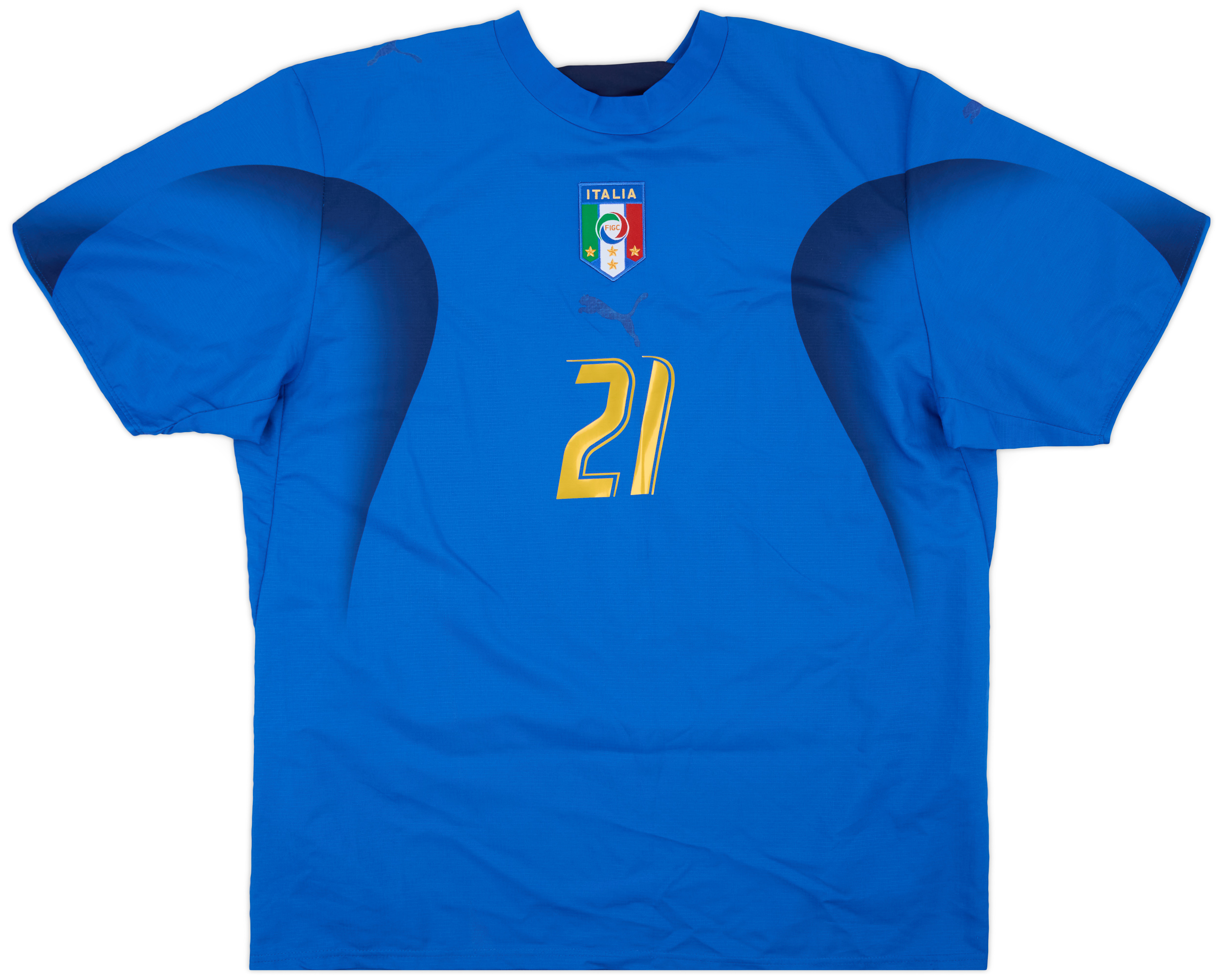 2006 Italy Home Shirt Pirlo #21 - 4/10 - (XL)