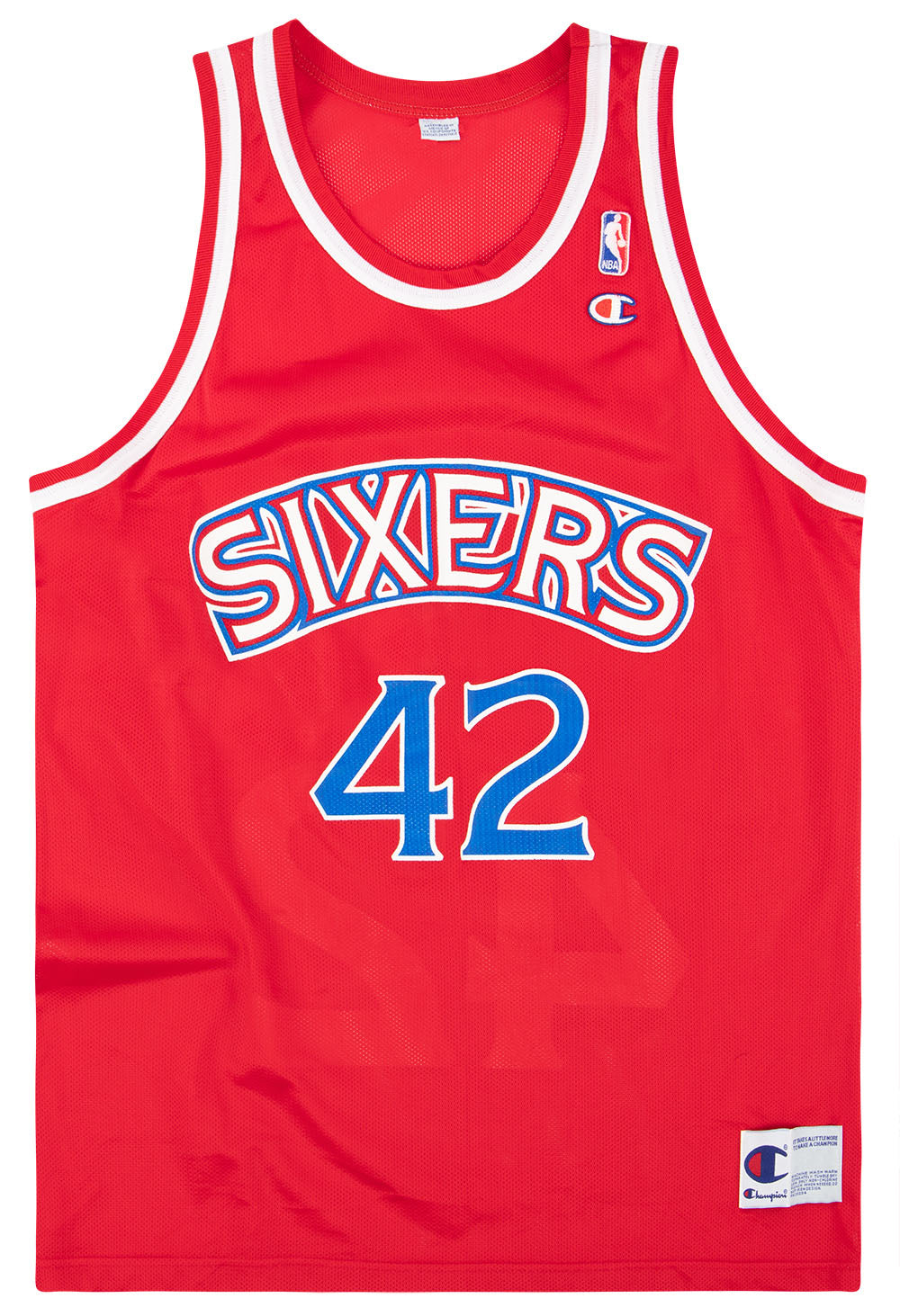 1995-97 Philadelphia 76ers Stackhouse #42 Champion Jersey (Away) XL