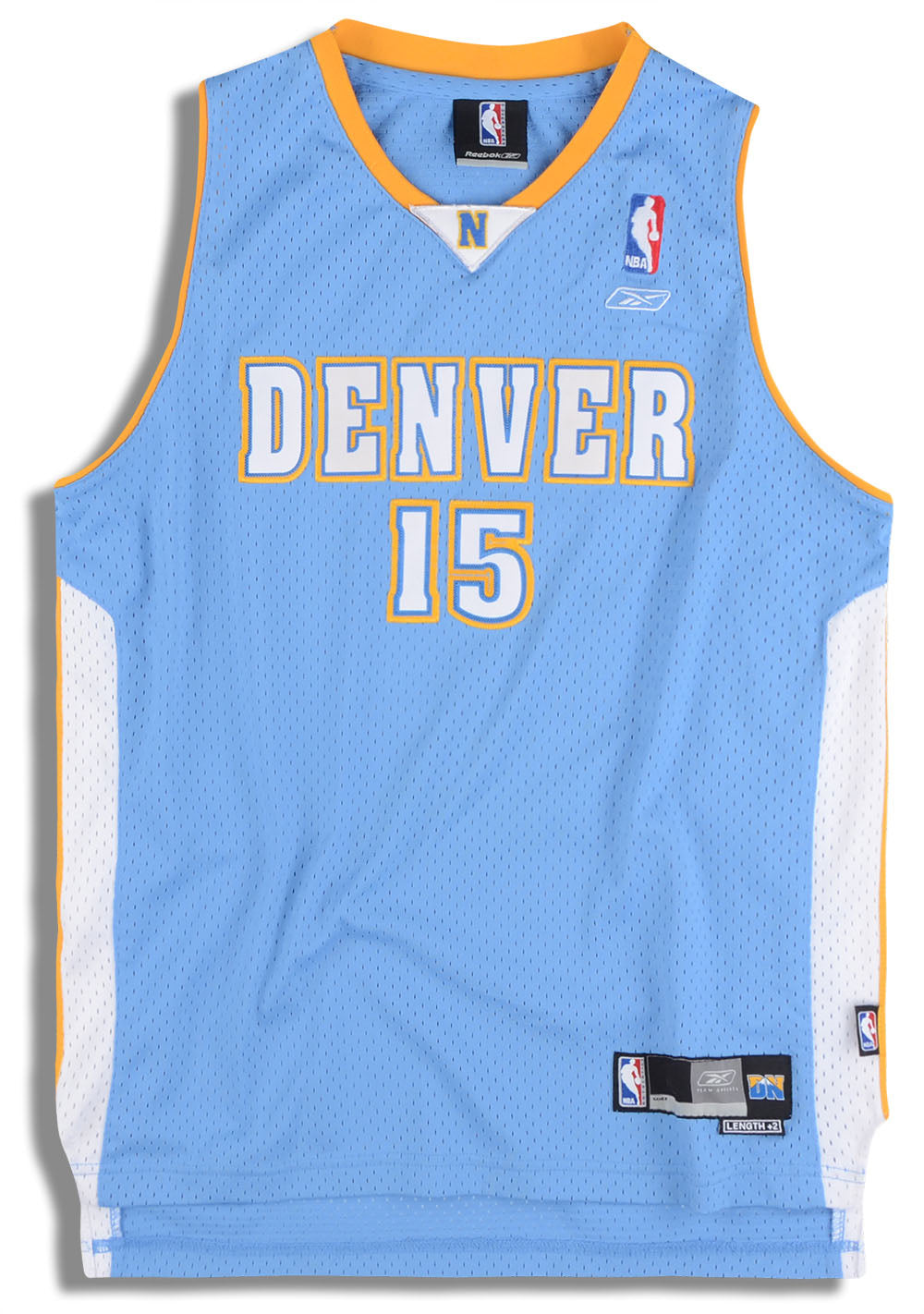 2004-06 Denver Nuggets Anthony #15 Reebok Swingman Jersey (Away) Y