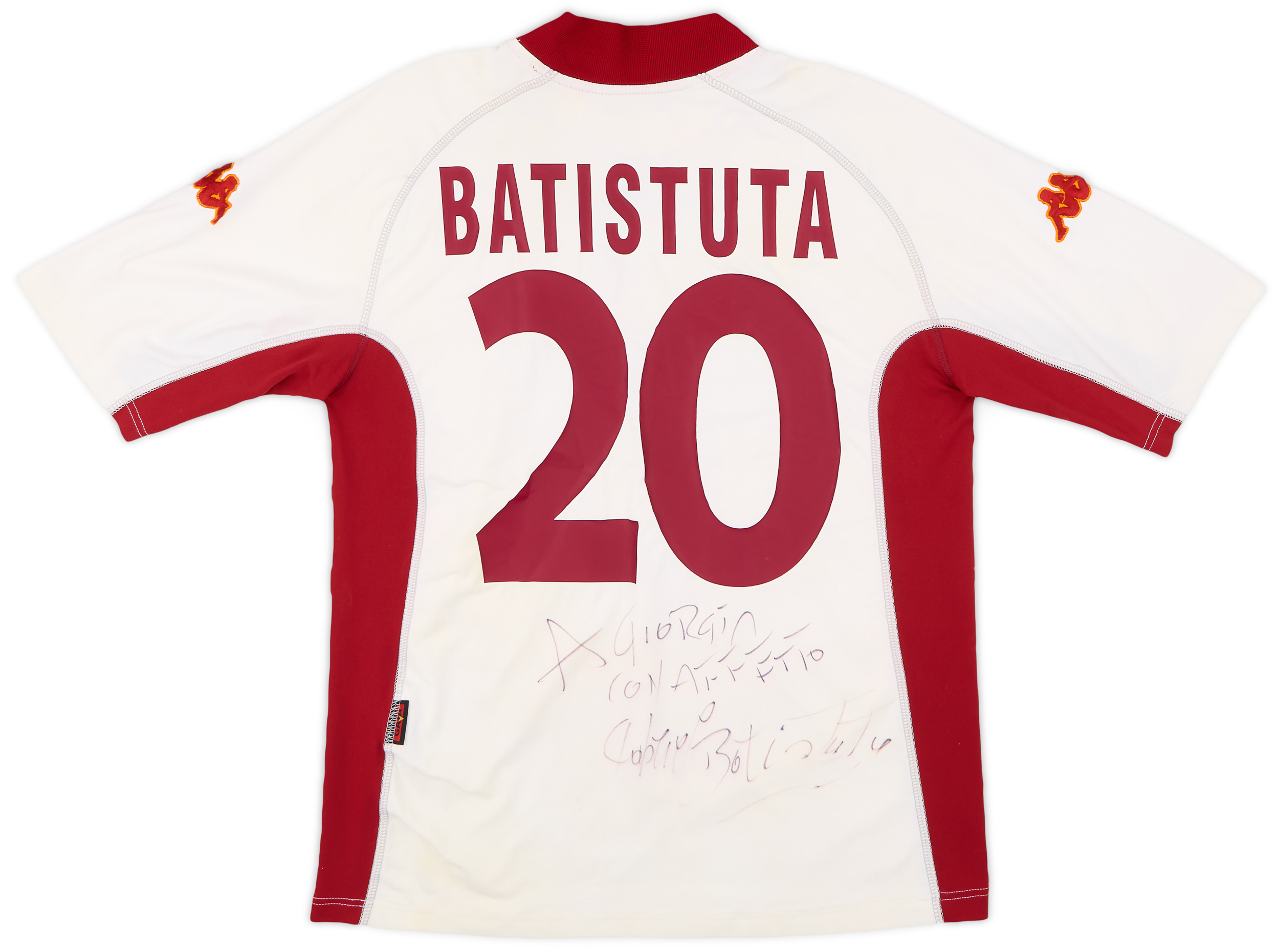 【DEAD STOCK】ASローマ 00/01 ユニフォーム BATISTUTA AS Roma Home 2000/01 Batistuta #18 (M) | eBay