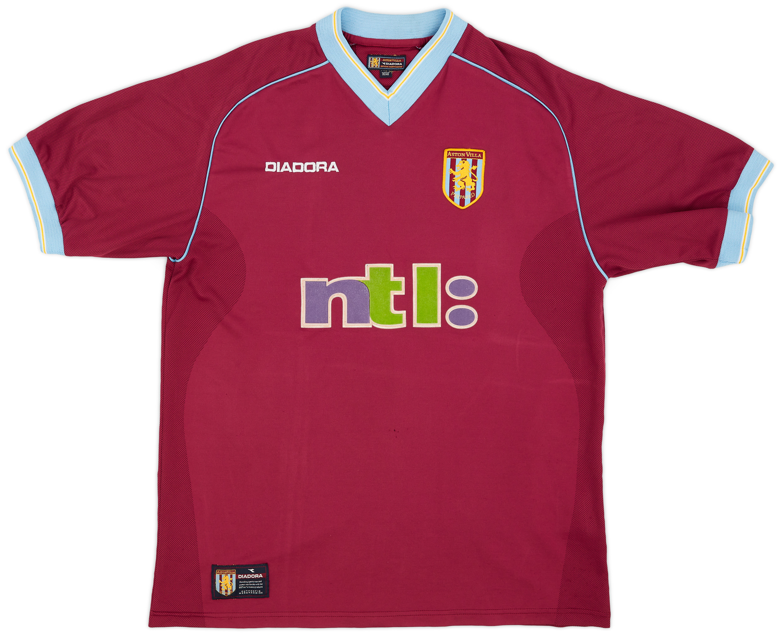 ASTON VILLA 2002/2003 HOME FOOTBALL SHIRT DIADORA SIZE XL | eBay