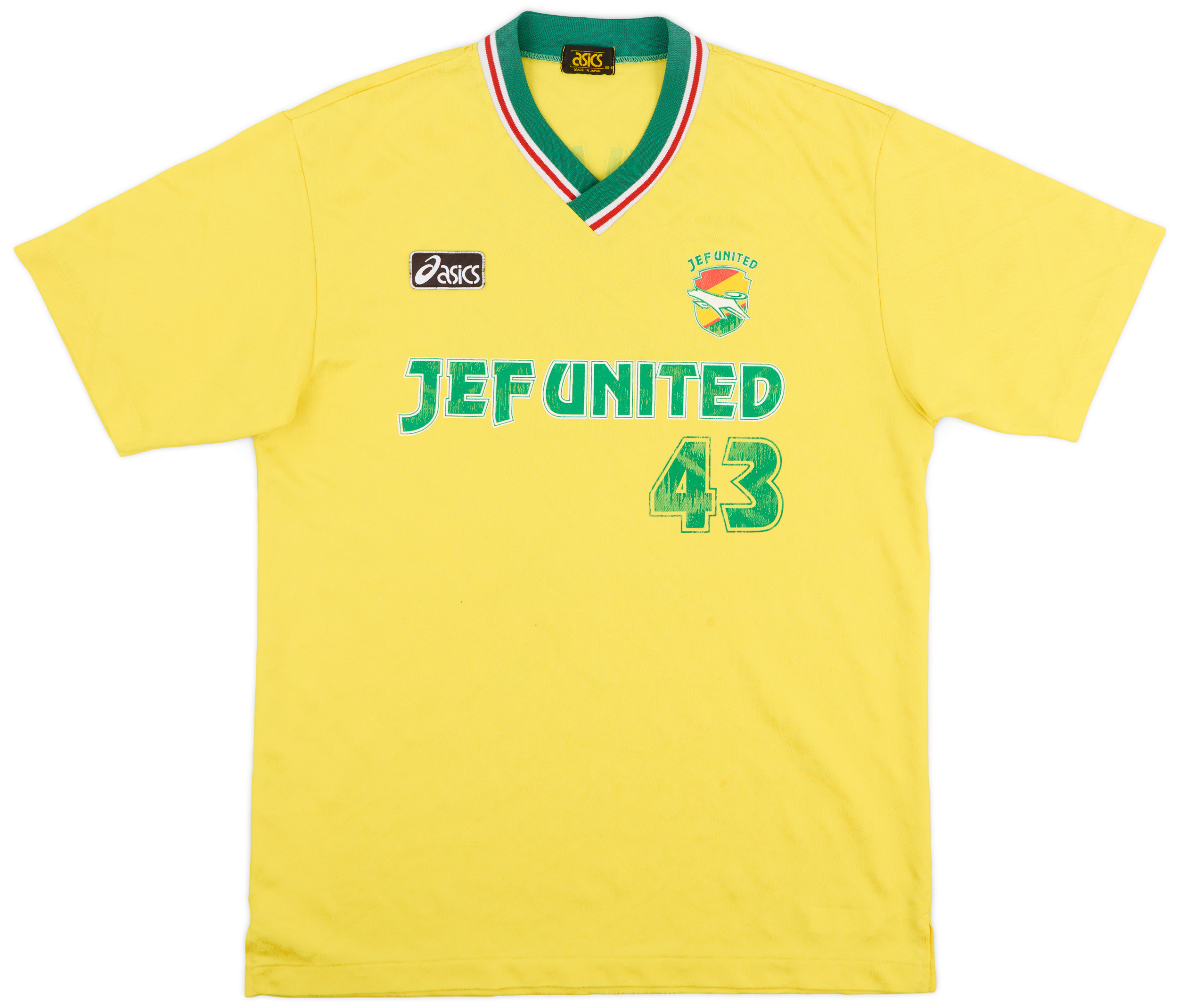 1993 JEF United Asics Player Issue Training Shirt #43 - 7/10 - (L)