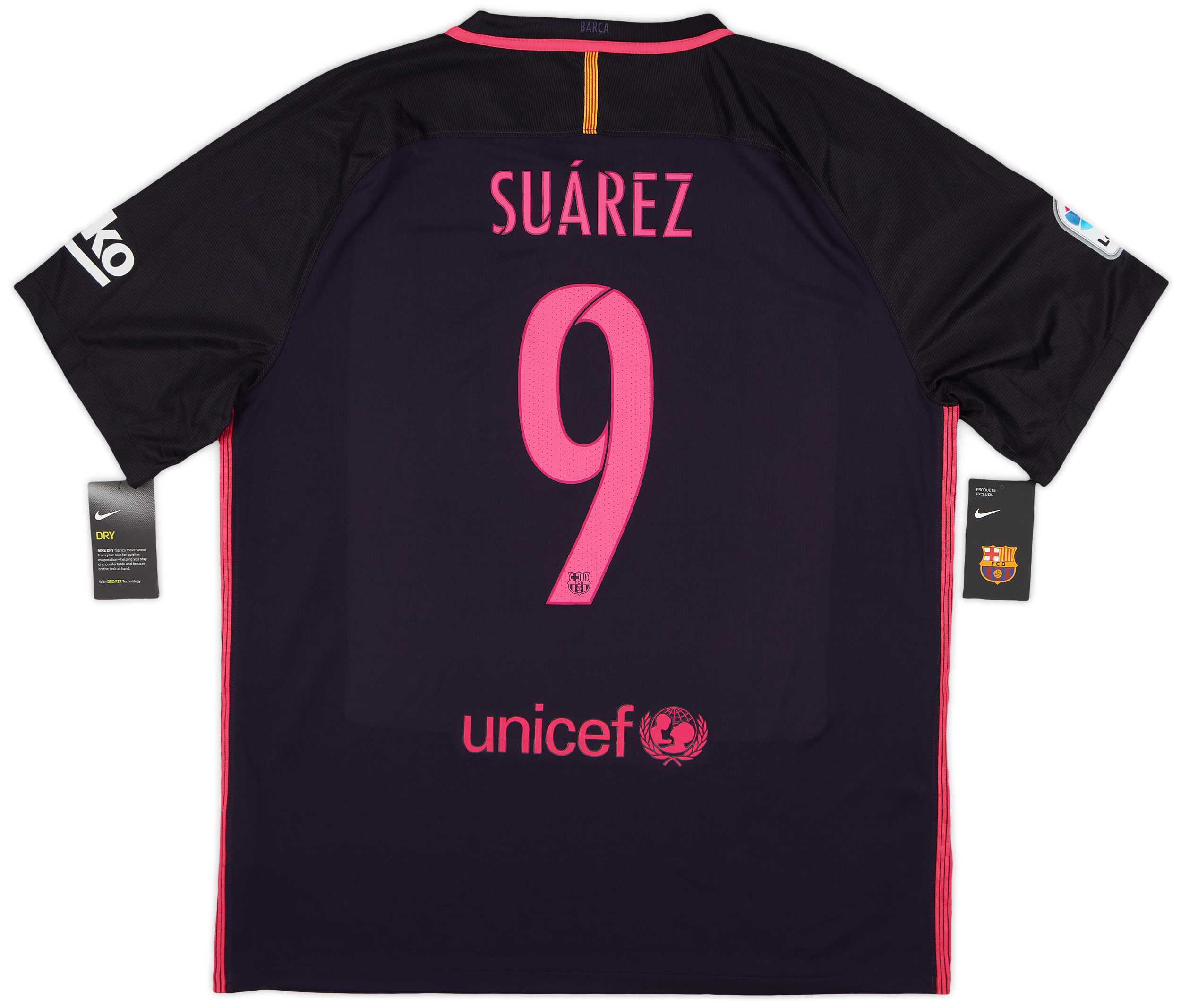 Flocage Footpress® Luis Suarez FC Barcelone 2017/2018 Maillot Extérieur Bleu