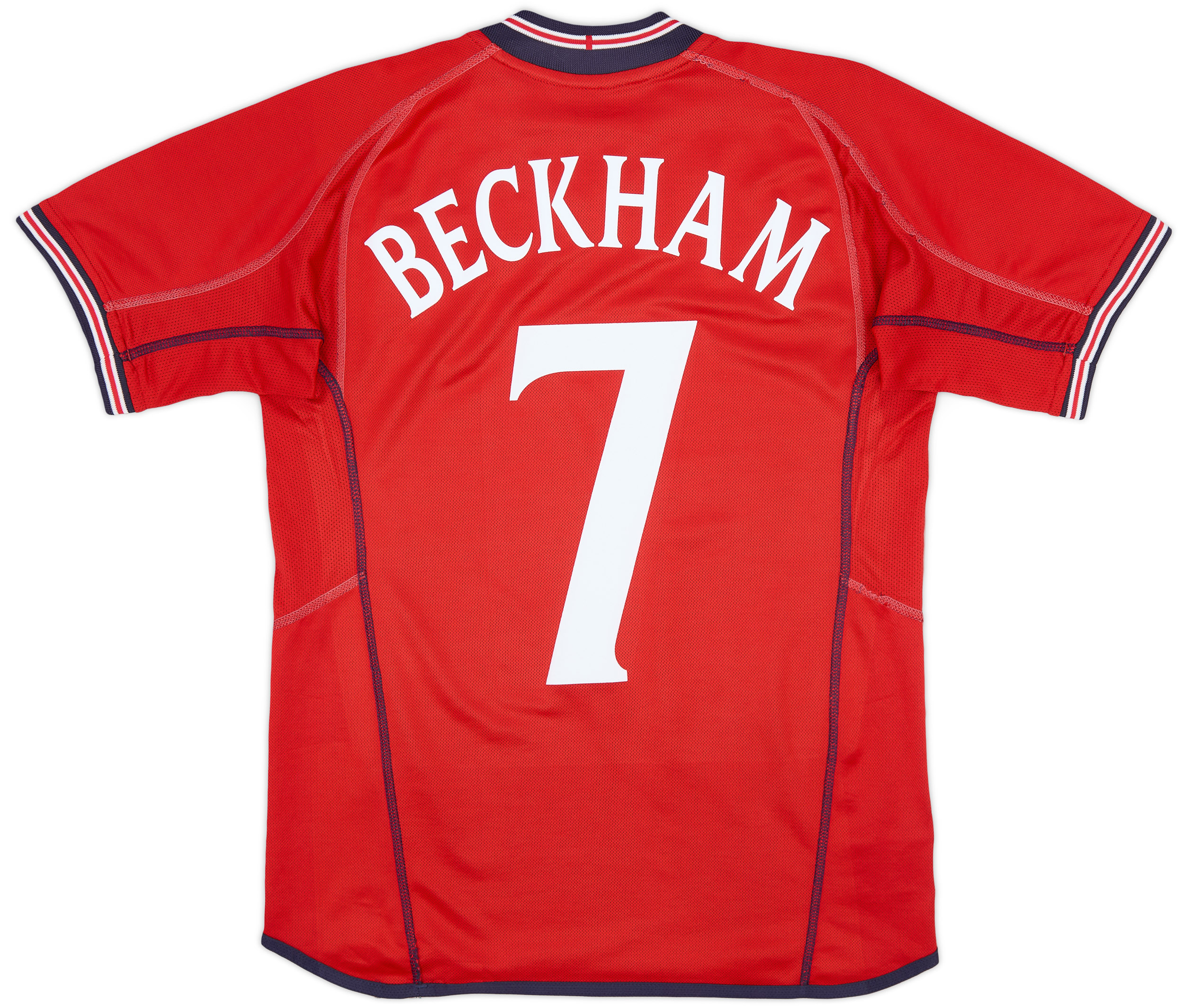 2002-04 England Away Shirt Beckham #7 - 6/10 - (S)