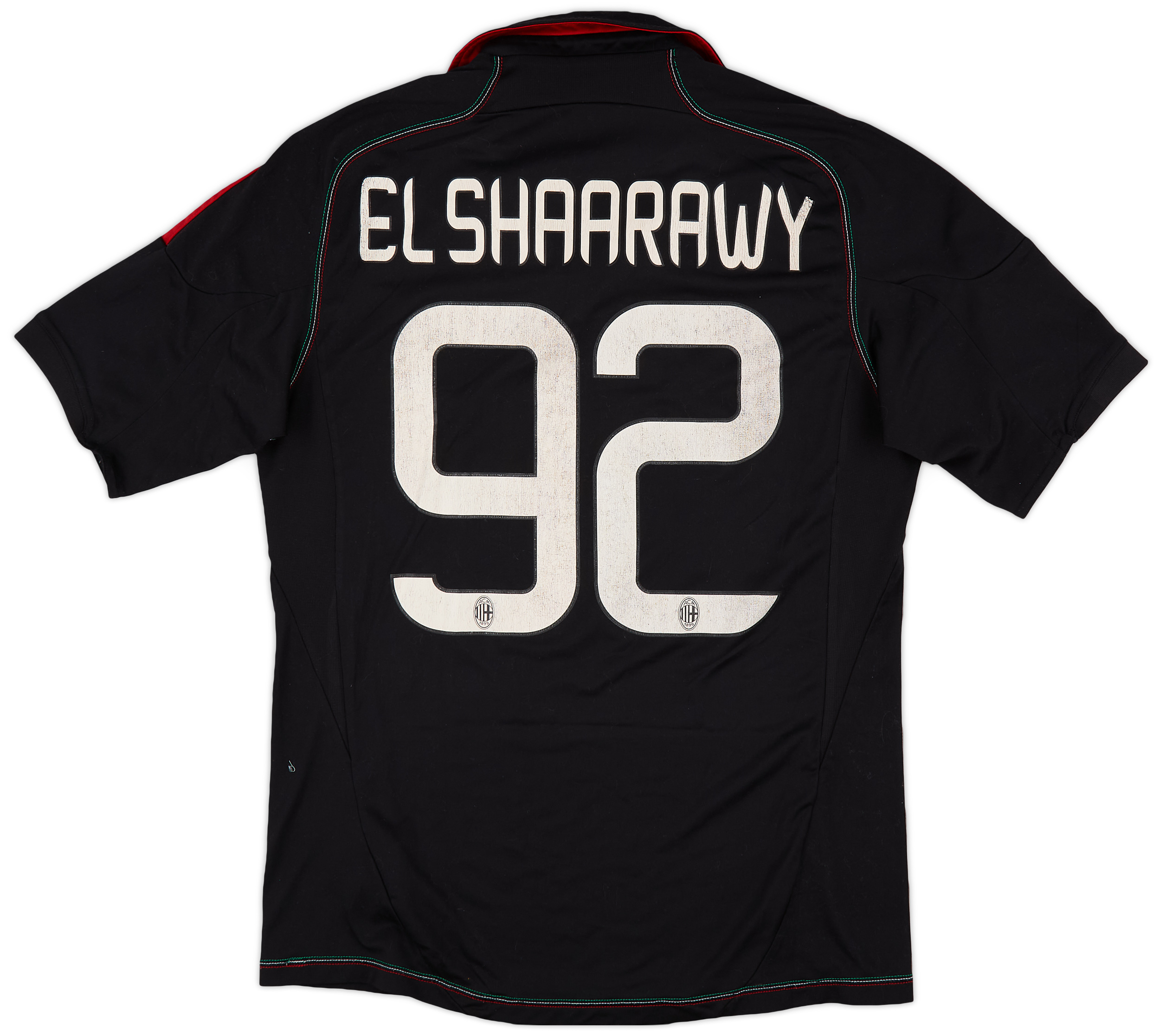 ACミラン EL SHAARAWY 92番 シャツ M 2014-15 AC Milan Home Shirt El Shaarawy #92 (M)