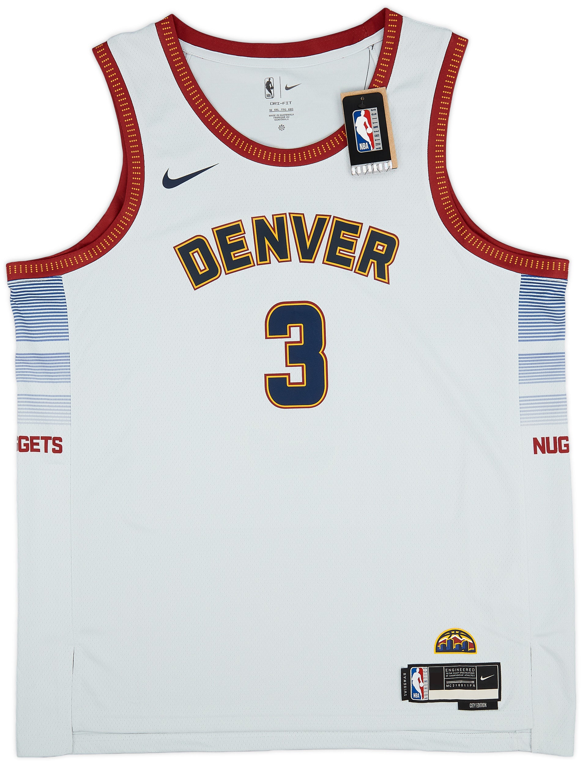 2022-23 Denver Nuggets Hyland #3 Nike Swingman Jersey (Alternate) XXL - W/Tags