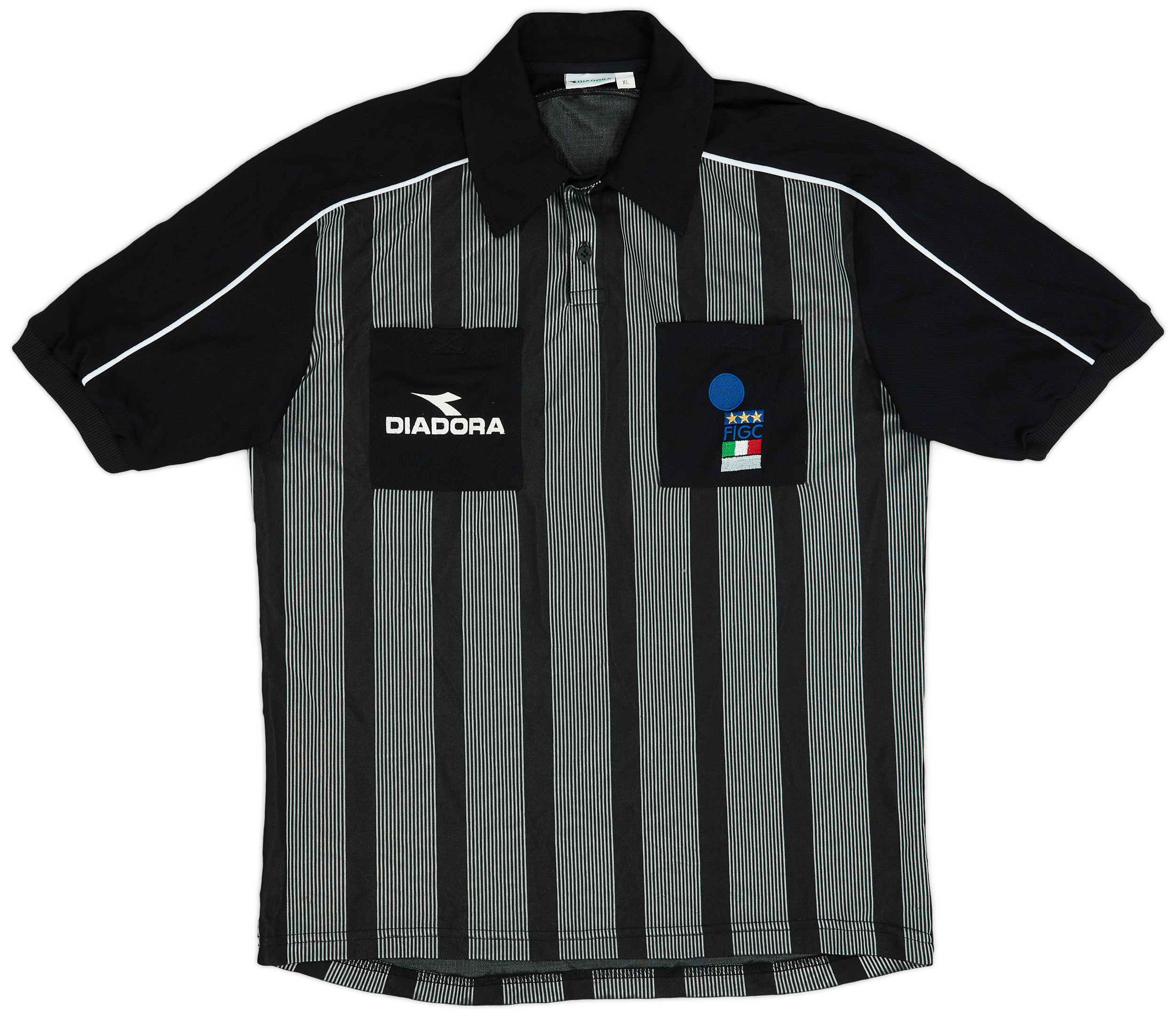 Maillot Diadora Italia FIGC – Arbitre, Homme Taille M, Noir (Occasion)