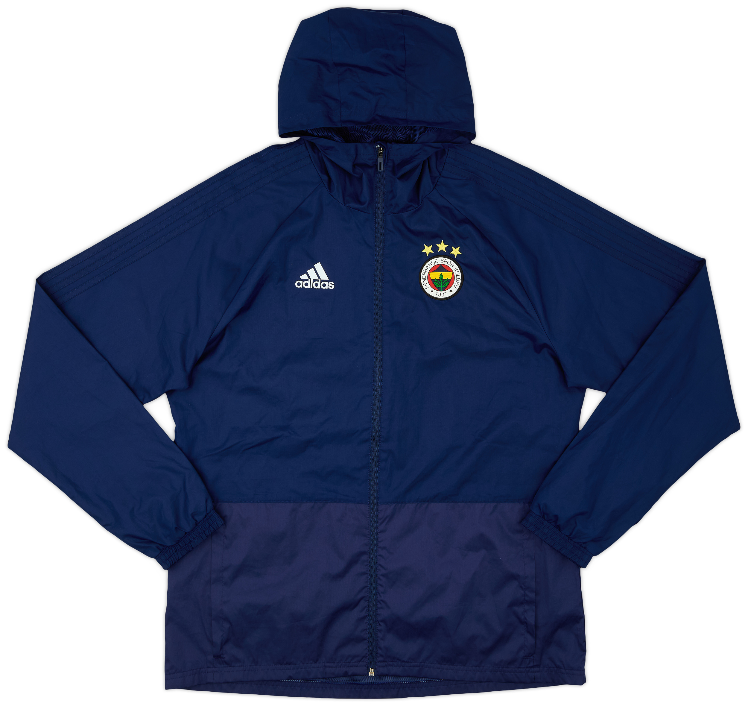 2016-17 Fenerbahce adidas Hooded Rain Jacket - 8/10 - (L)