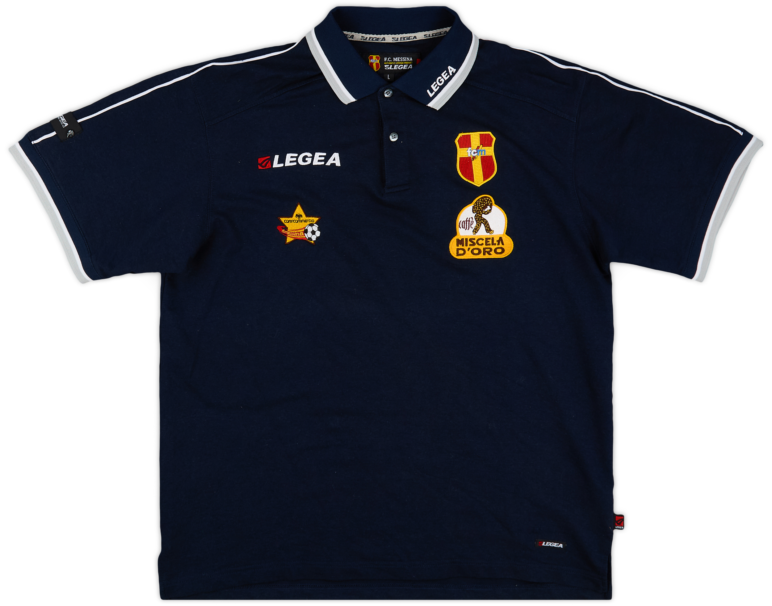 Maillot Vintage F.C. Messina N°7 - Legea 2006-2007 - Taille L - Blanc