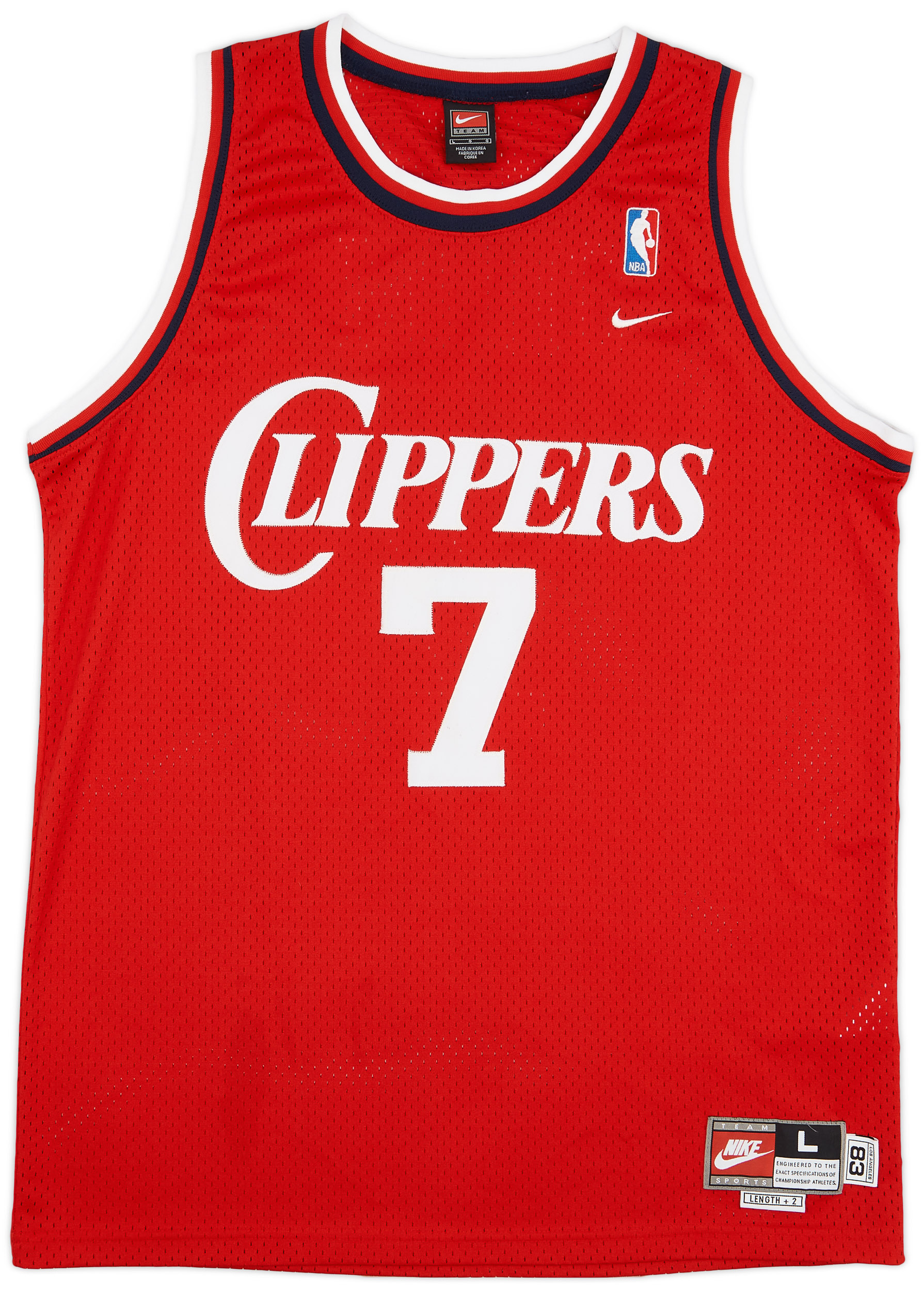 1983-84 San Diego Clippers Odom #7 Nike Rewind Swingman Jersey - 8/10 - (L)