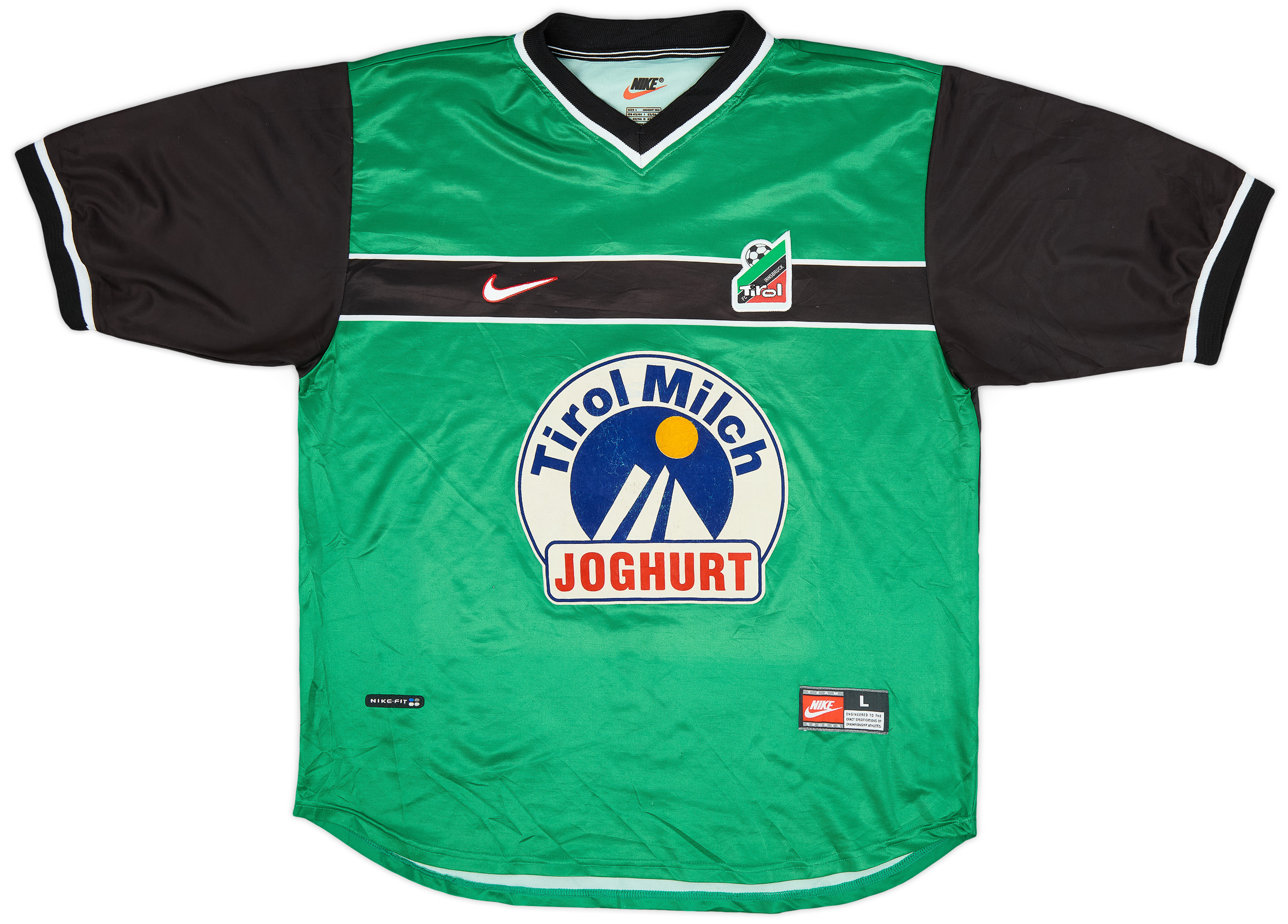 Maillot Domicile FC Tirol Innsbruck 2000-2002 – Nike, Vert, Taille M, Radosław Gilewicz