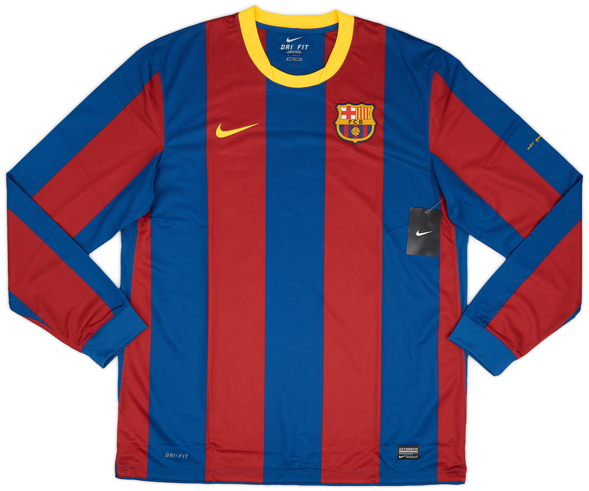 2010-11 Barcelona Home L/S Shirt Messi #10 (XL)