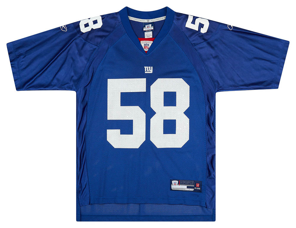 2007 New York Giants Pierce #58 Reebok On Field Jersey (Home) M