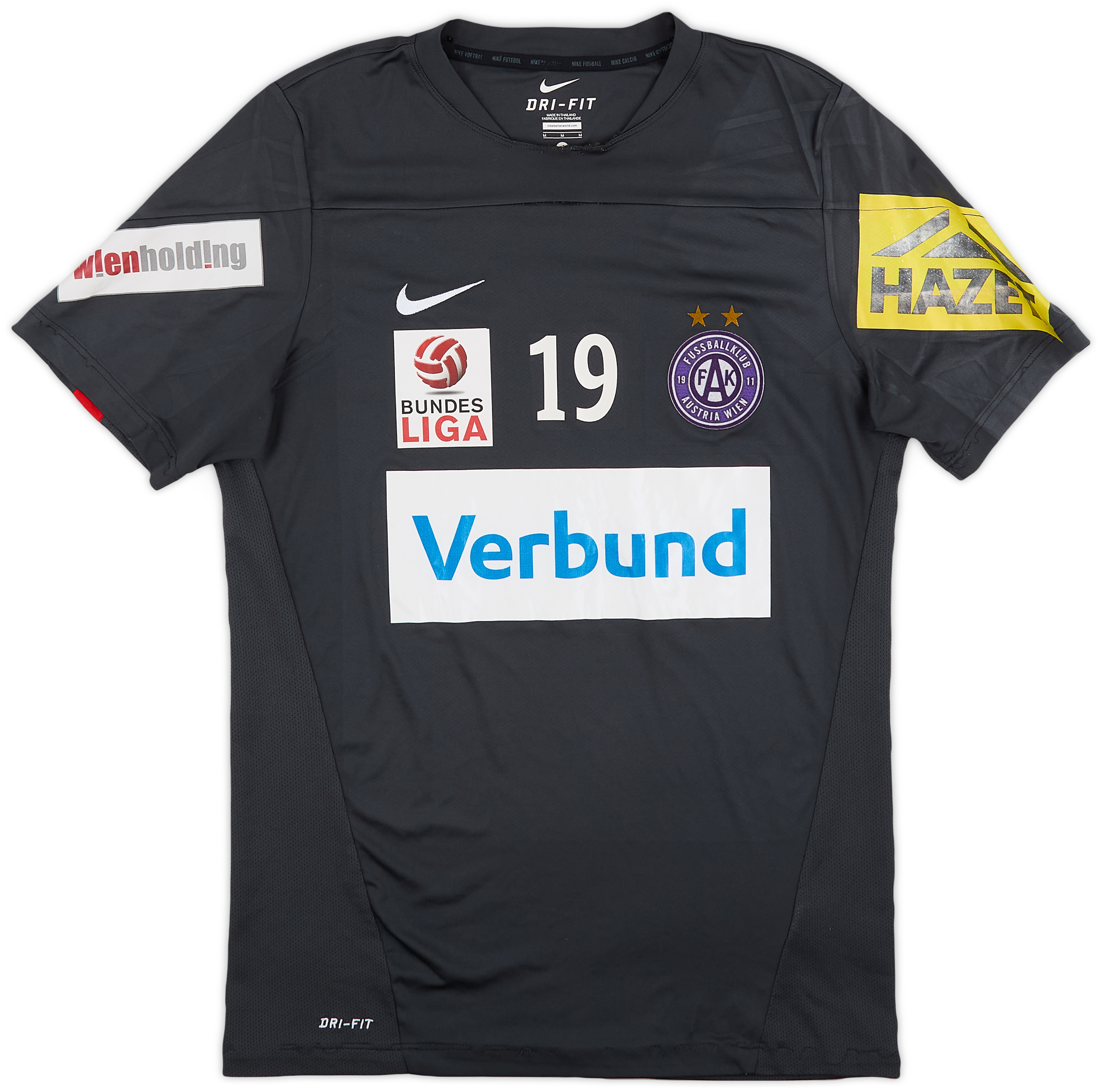 2013-14 Austria Wien Nike Player Issue Training Shirt #19 - 7/10 - (M)