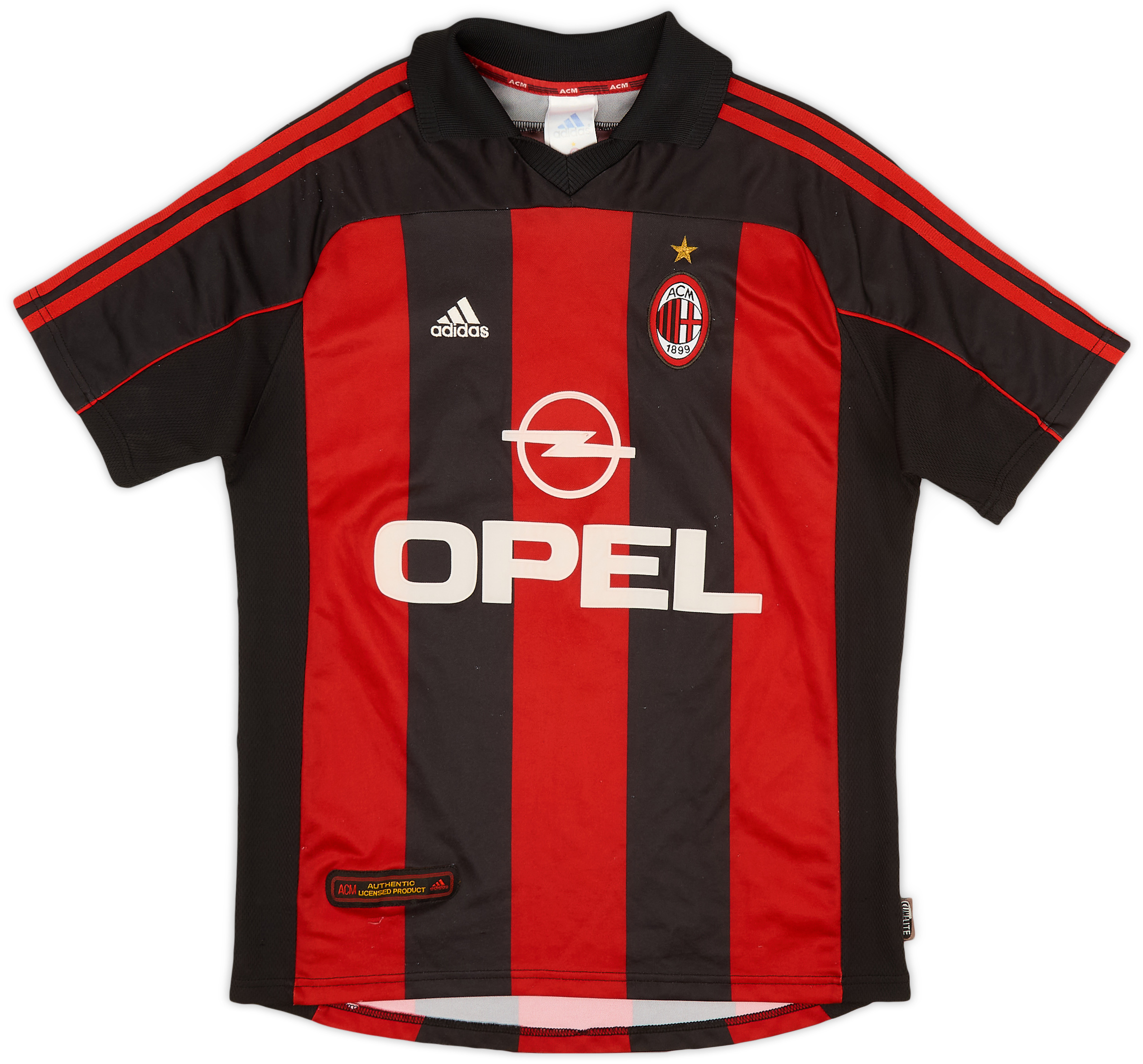 2000-02 AC Milan Home Shirt Redondo #16 - 7/10 - (XL.Boys)