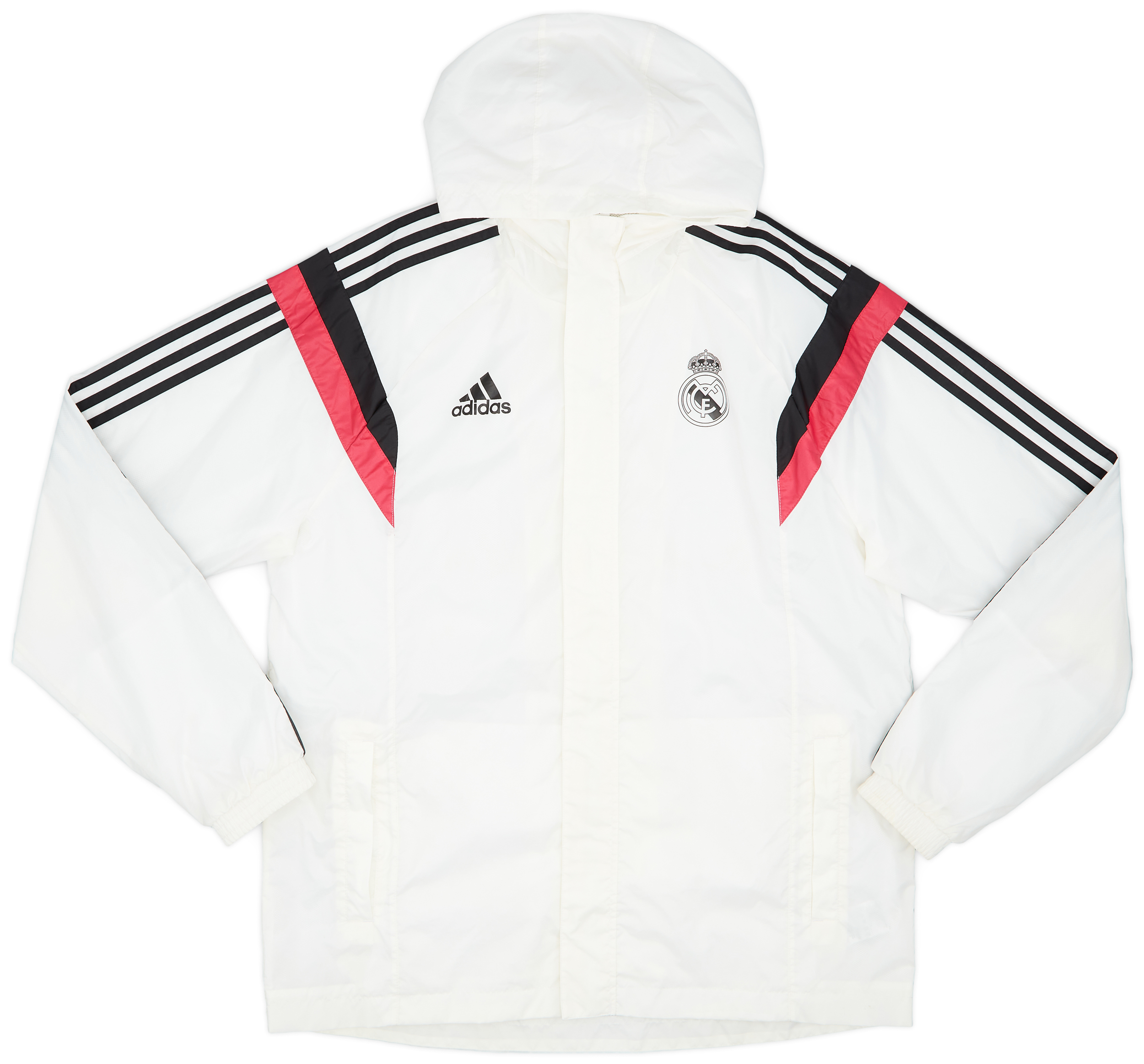 2014-15 Real Madrid adidas Rain Jacket - 9/10 - (L) 2014-15 Real Madrid adidas Rain Jacket - 9/10 - (L)