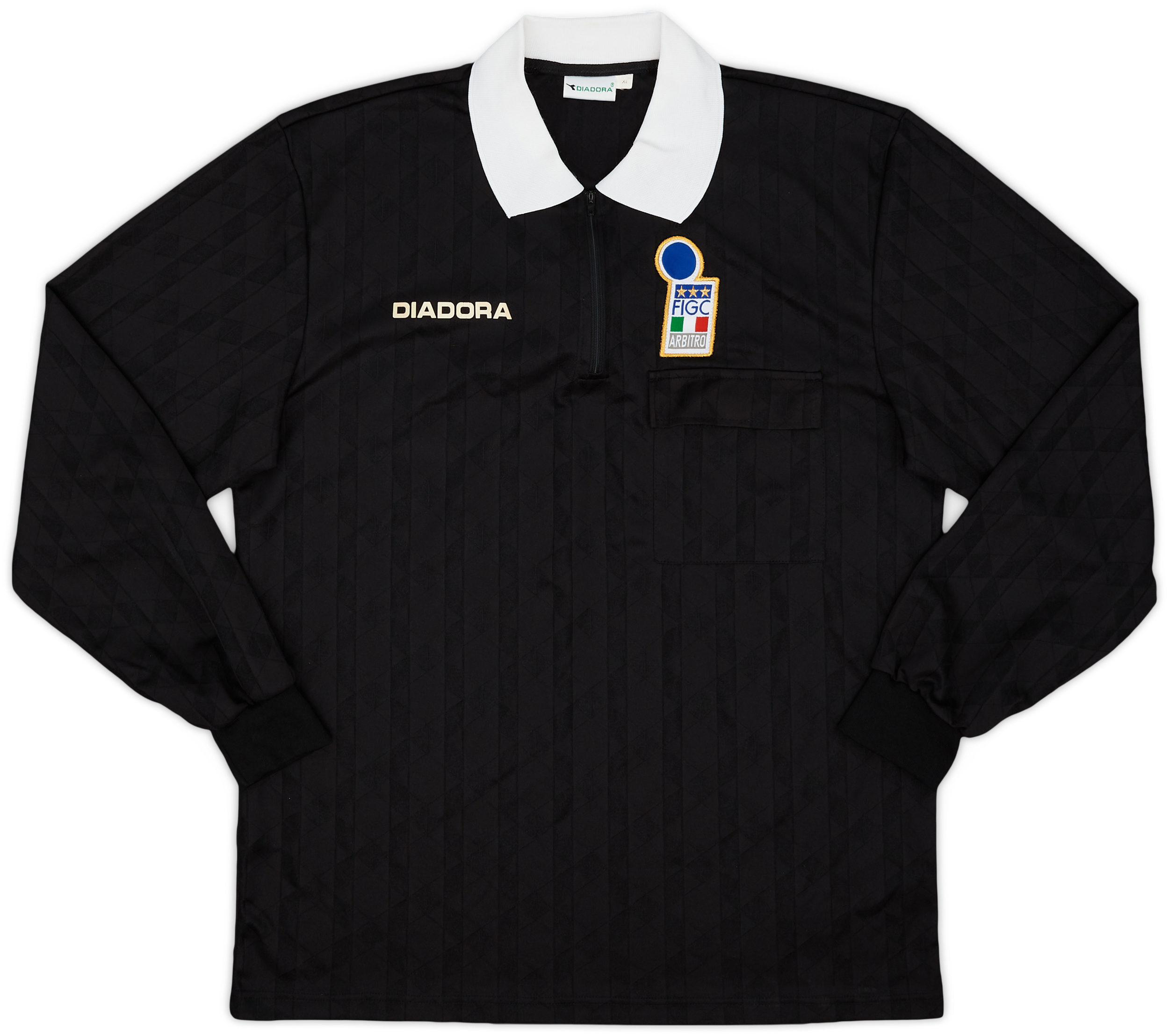 1990s Italia FIGC Diadora Camiseta de Árbitro - 8/10 - (XL