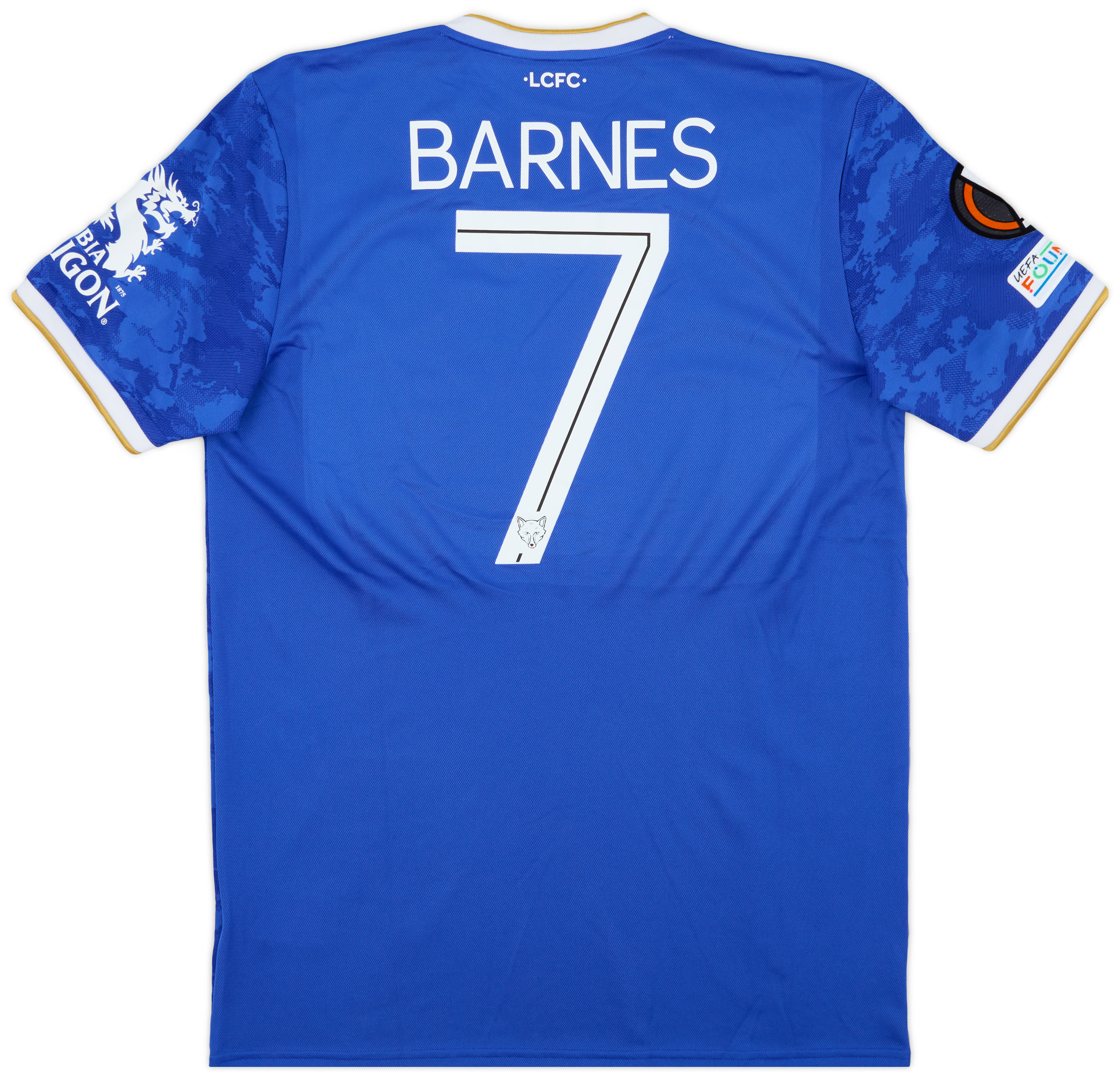 Match Worn Signed Lcfc Shirt Jamie Vardy Leicester City Signed Shirt  Display 2024 Season