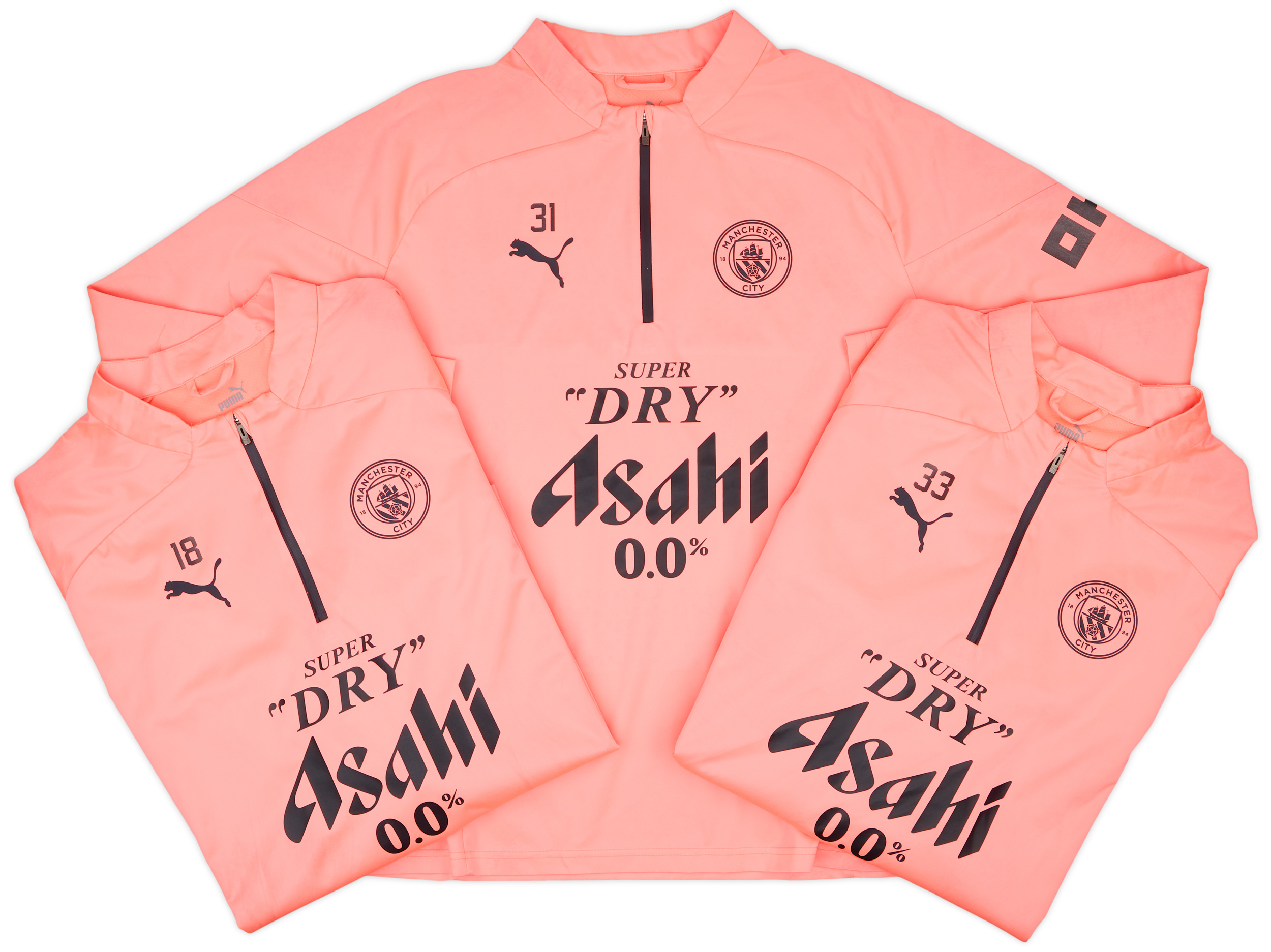 日本限定23-24 Manchester City L 値下げOK 2023-24 Manchester City Player Issue 1/4 Zip Rain Top # - 3