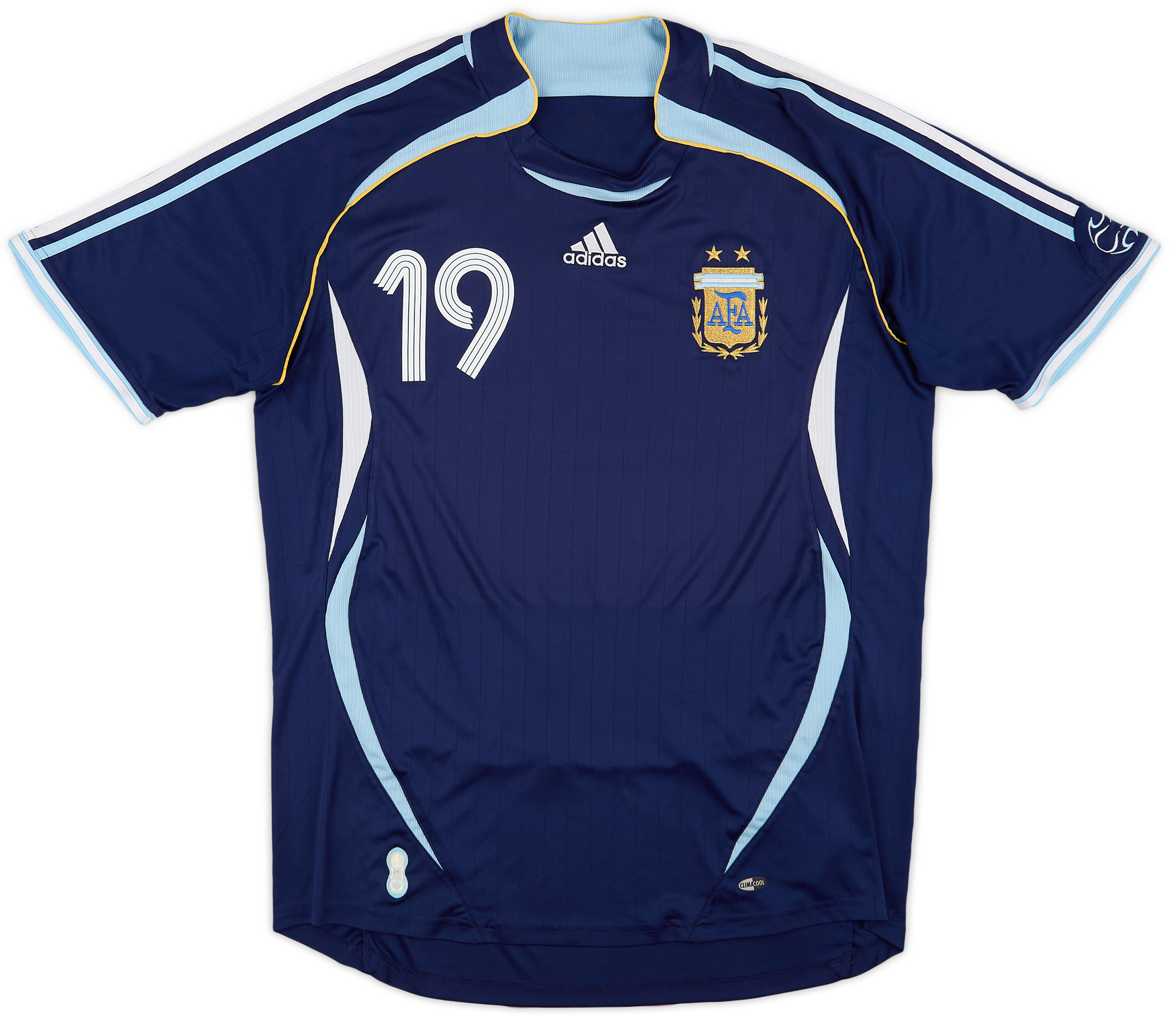 ウェア argentina away uniform 2006 messi 2006-07 Argentina Away Shirt Messi #19 - 8/10 - (XL)