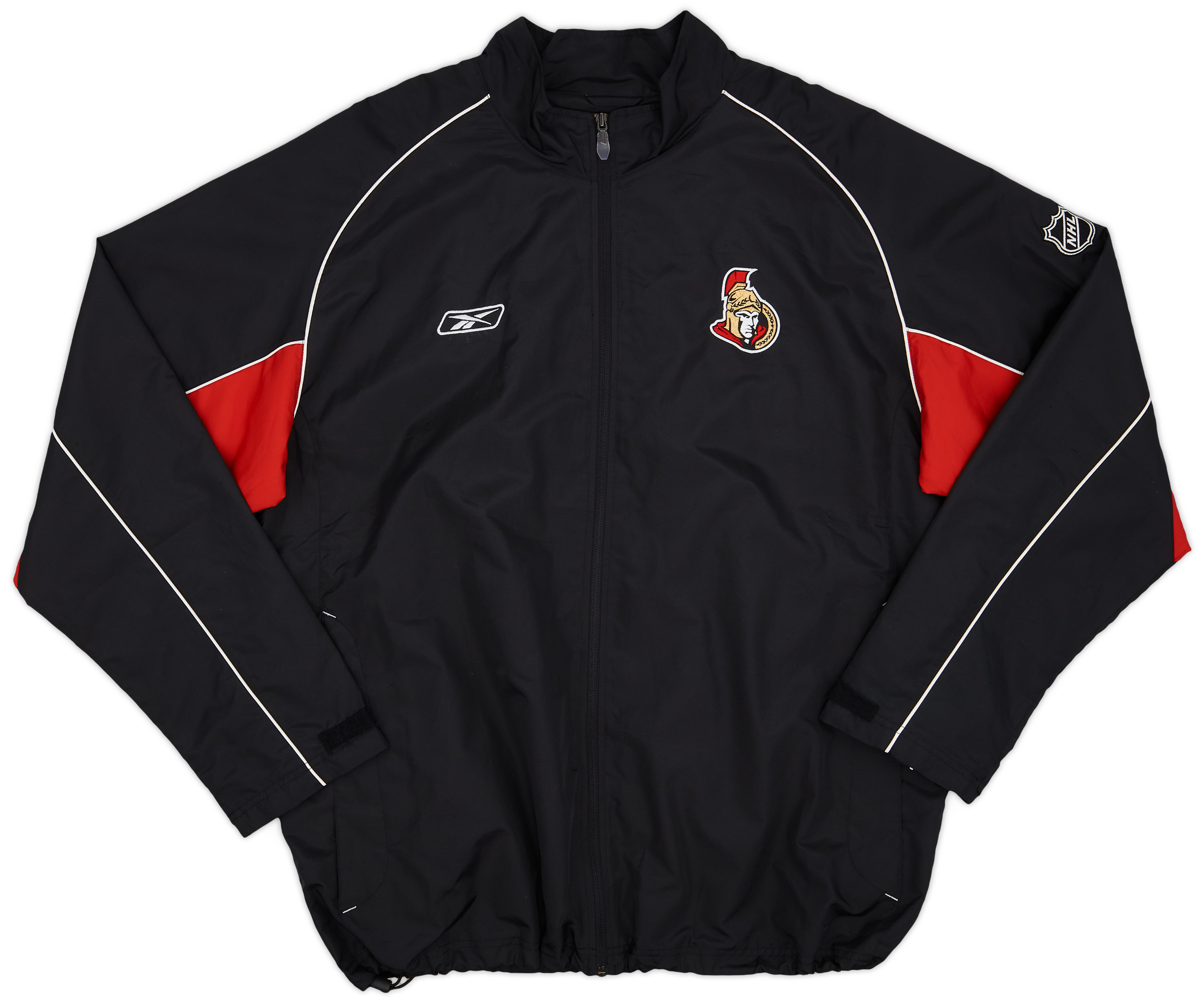 【マナー様】1960'sWool xLeather stadium jacket 2000s Ottawa Senators Reebok Full Zip Windbreaker Jacket - 9/10