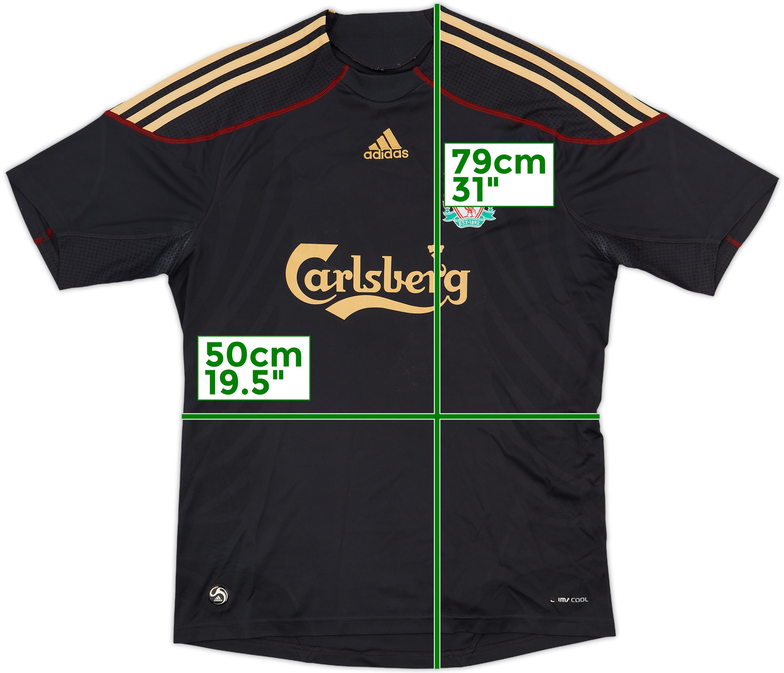 2009-10 Liverpool Away Shirt Gerrard #8 - 6/10 - (L) 2009-10 Liverpool Away Shirt Gerrard #8 - 6/10 - (L)