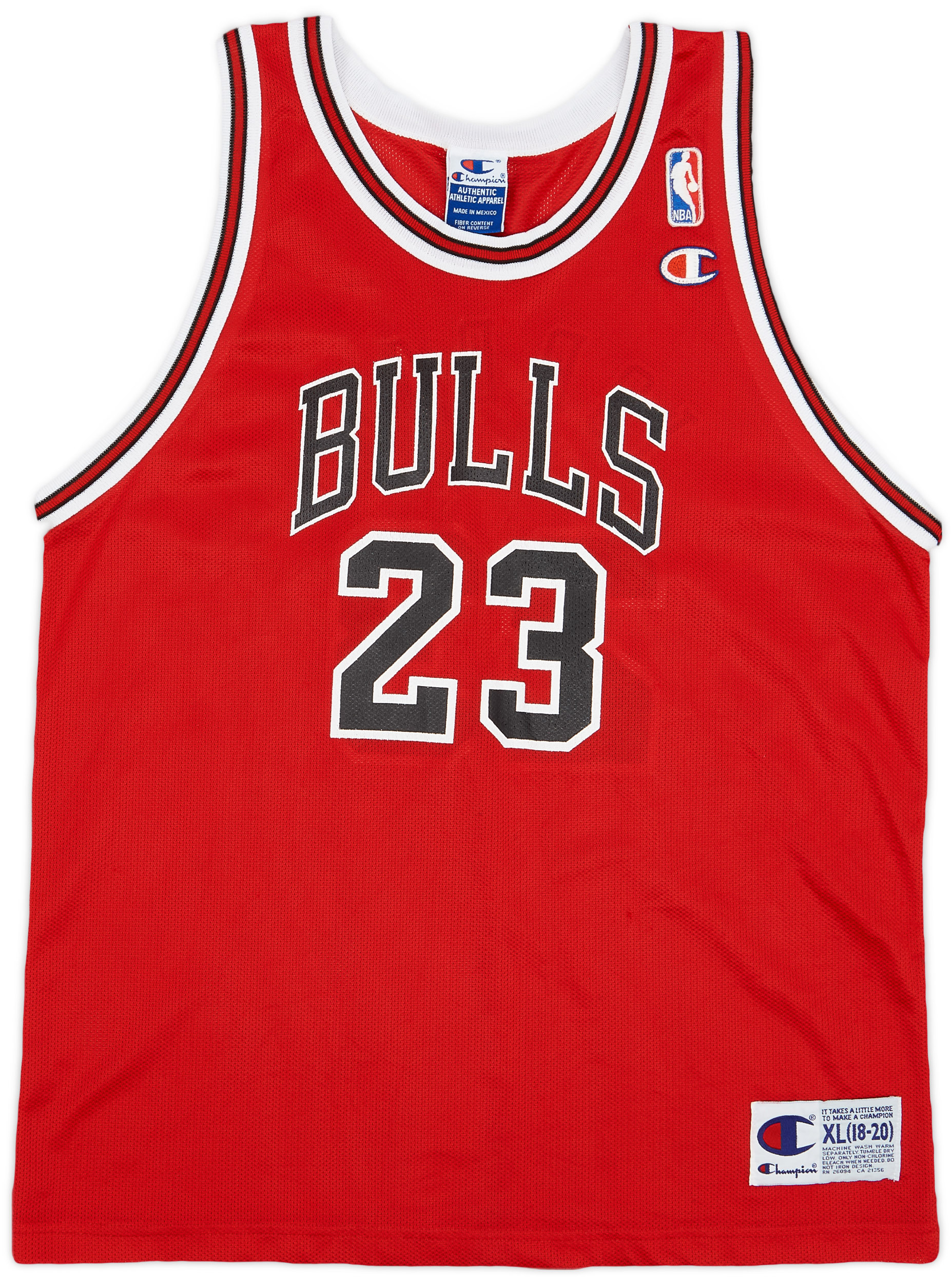 BULLS バスケット ユニフォーム 23 XL JORDAN 1995-98 Chicago Bulls Jordan #23 Champion Away Jersey - 7/10