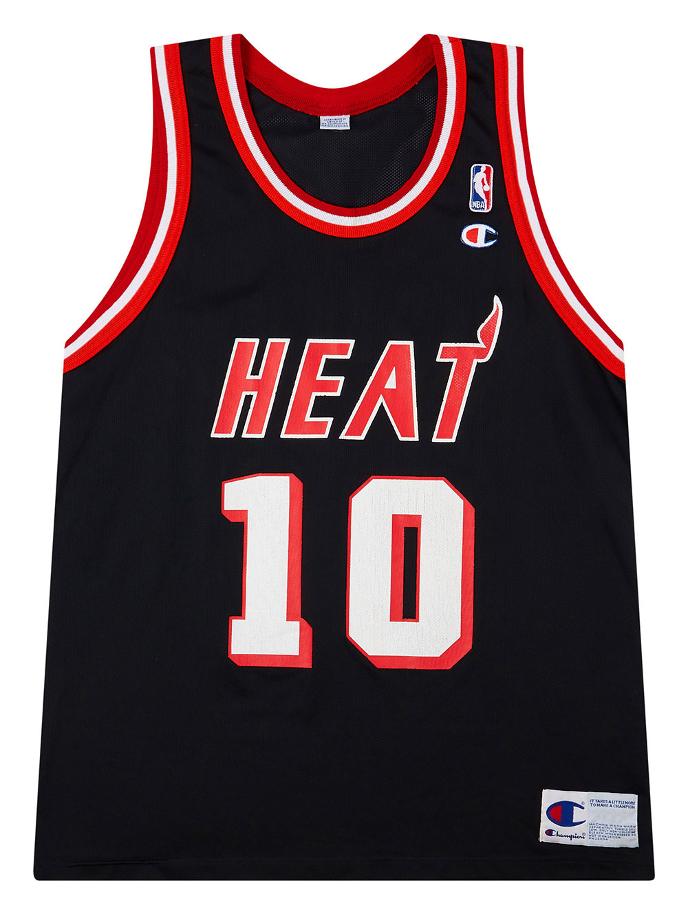 1996-99 Miami Heat Hardaway #10 Champion Away Jersey (Very Good) L