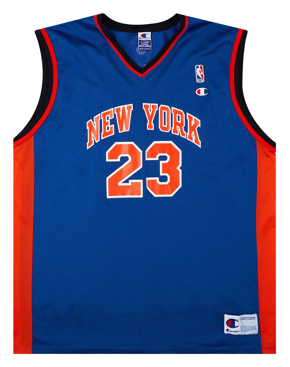 2001-02 New York Knicks Camby #23 Champion Away Jersey (Excellent) XL