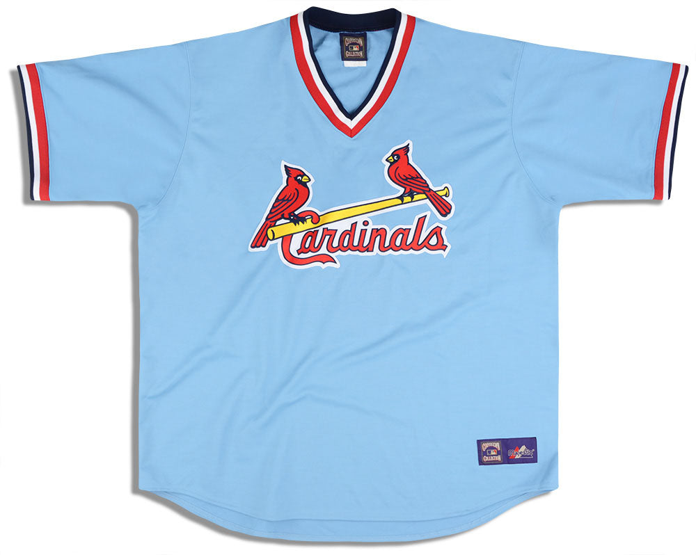 1976 84 St. Louis Cardinals Majestic Cooperstown Collection Jersey Away 3XL