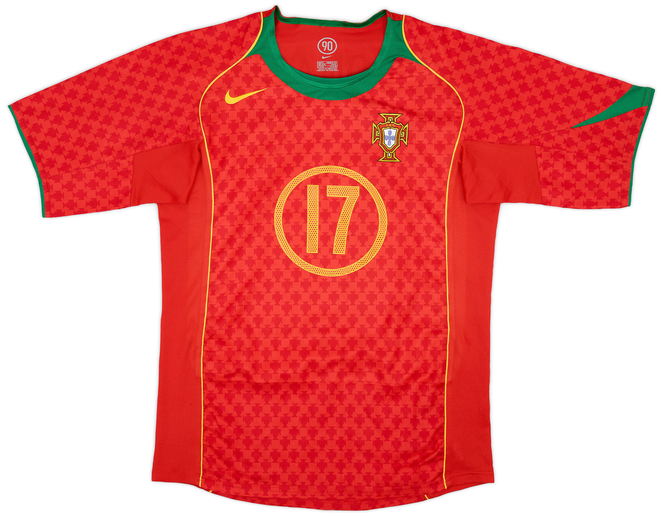 2004-06 Portugal Home Shirt C.Ronaldo #17 - 9/10 - (S)