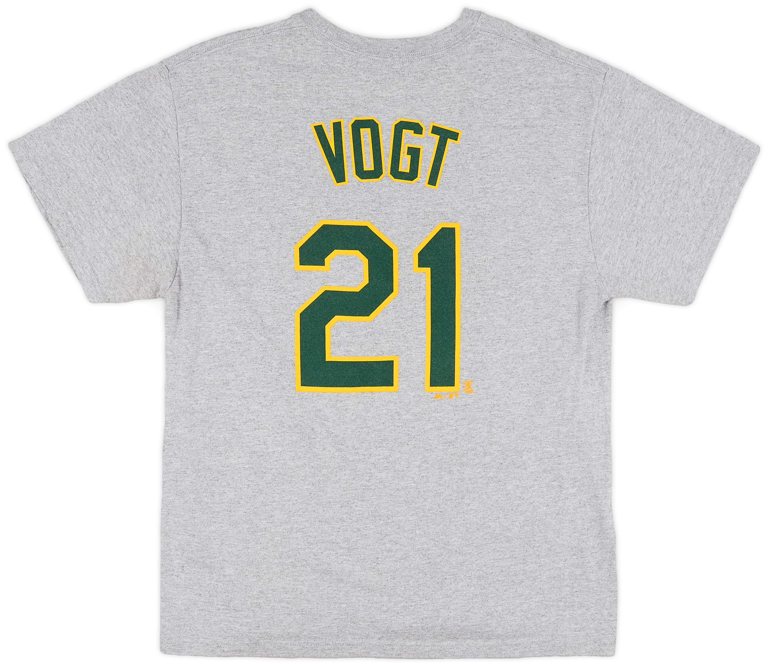 2013-17 Oakland Athletics Vogt #21 Majestic Tee - 8/10 - (L)