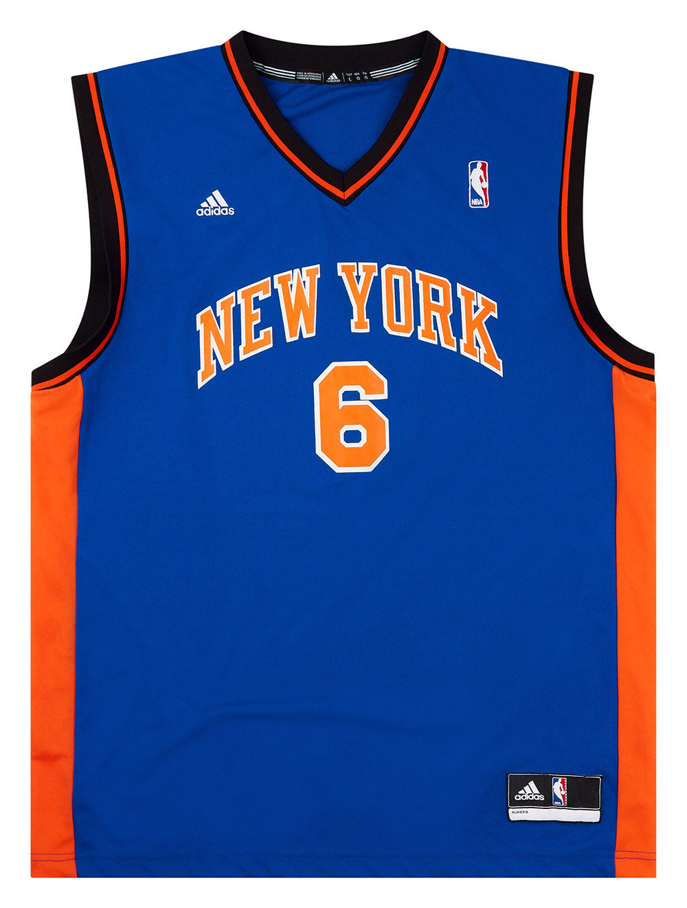 2010-12 New York Knicks Fields #6 adidas Jersey (Away) L