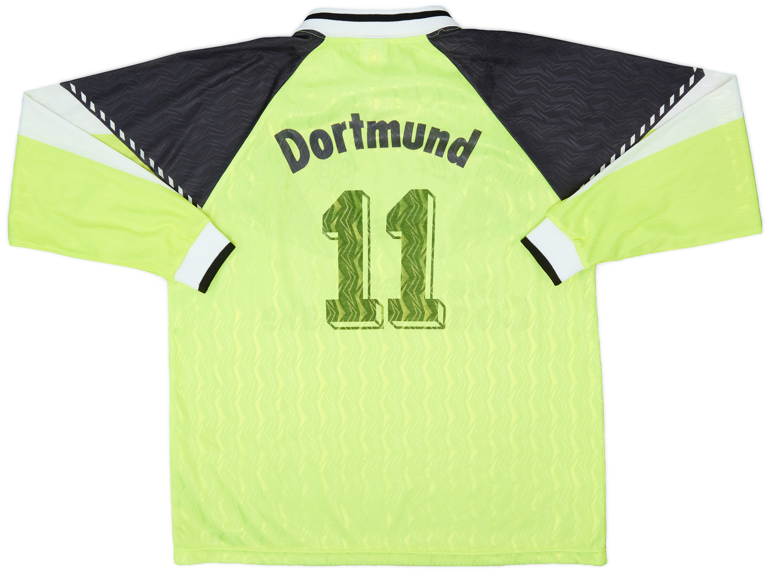 1990-91 Borussia Dortmund Home L/S Shirt #11 - 9/10 - (XL)