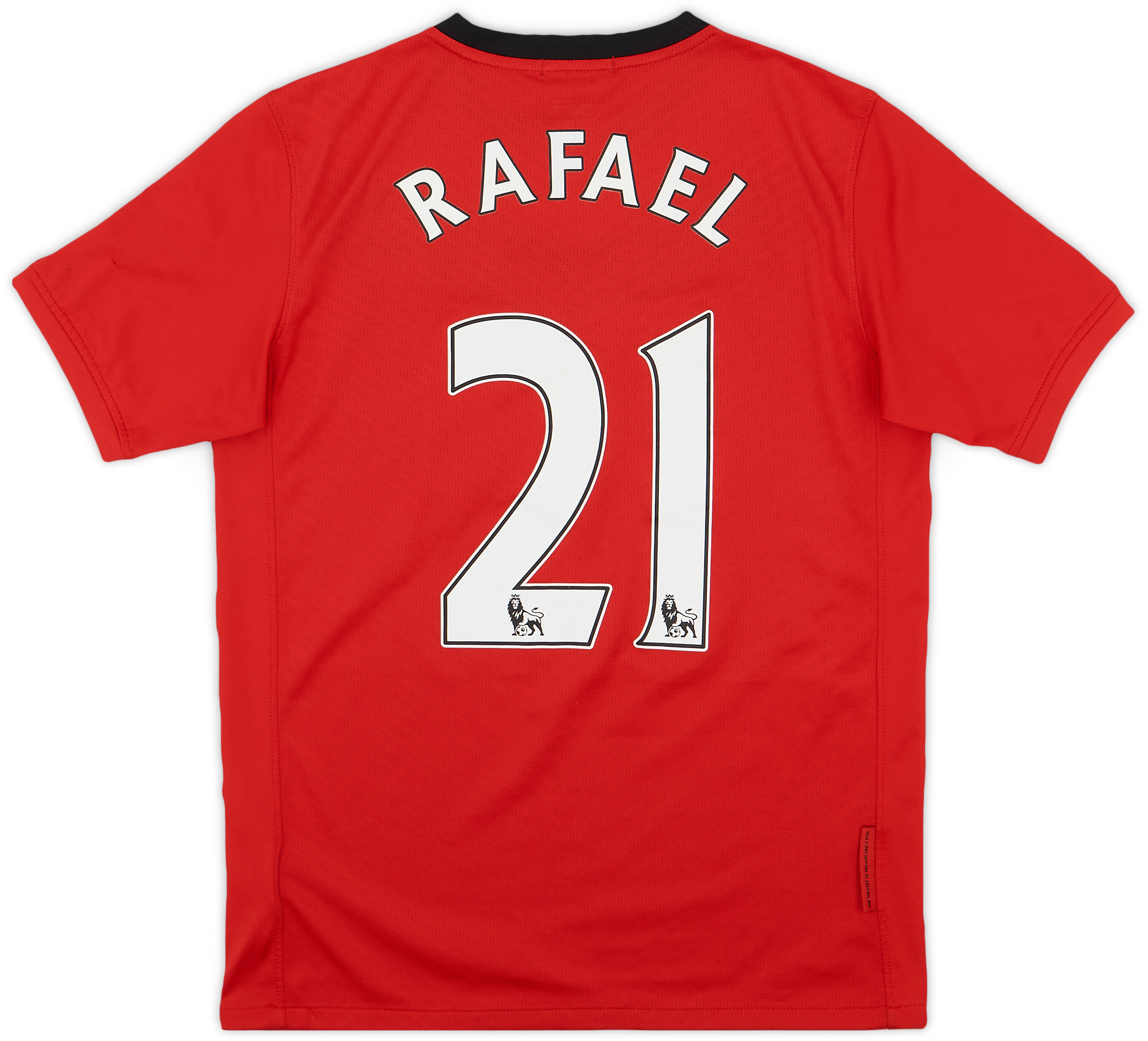 2009-10 Manchester United Home Shirt Rafael #21 - 8/10 - (XL.Boys)