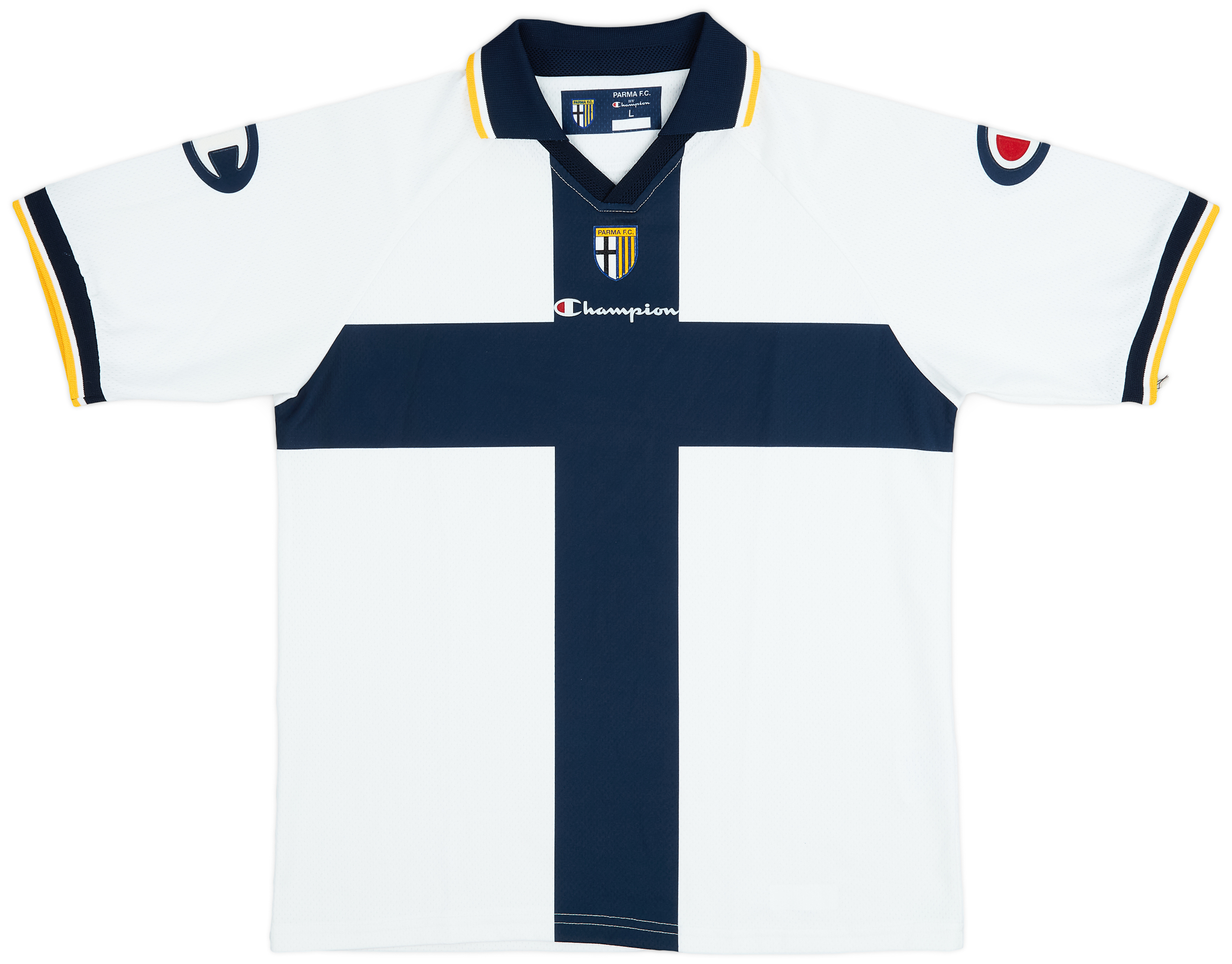 [未使用]2004-2005 Champion Parma F.C. シャツ L PARMA MATCH WORN ISSUE 2004/2005 HOME FOOTBALL SHIRT SIZE XL
