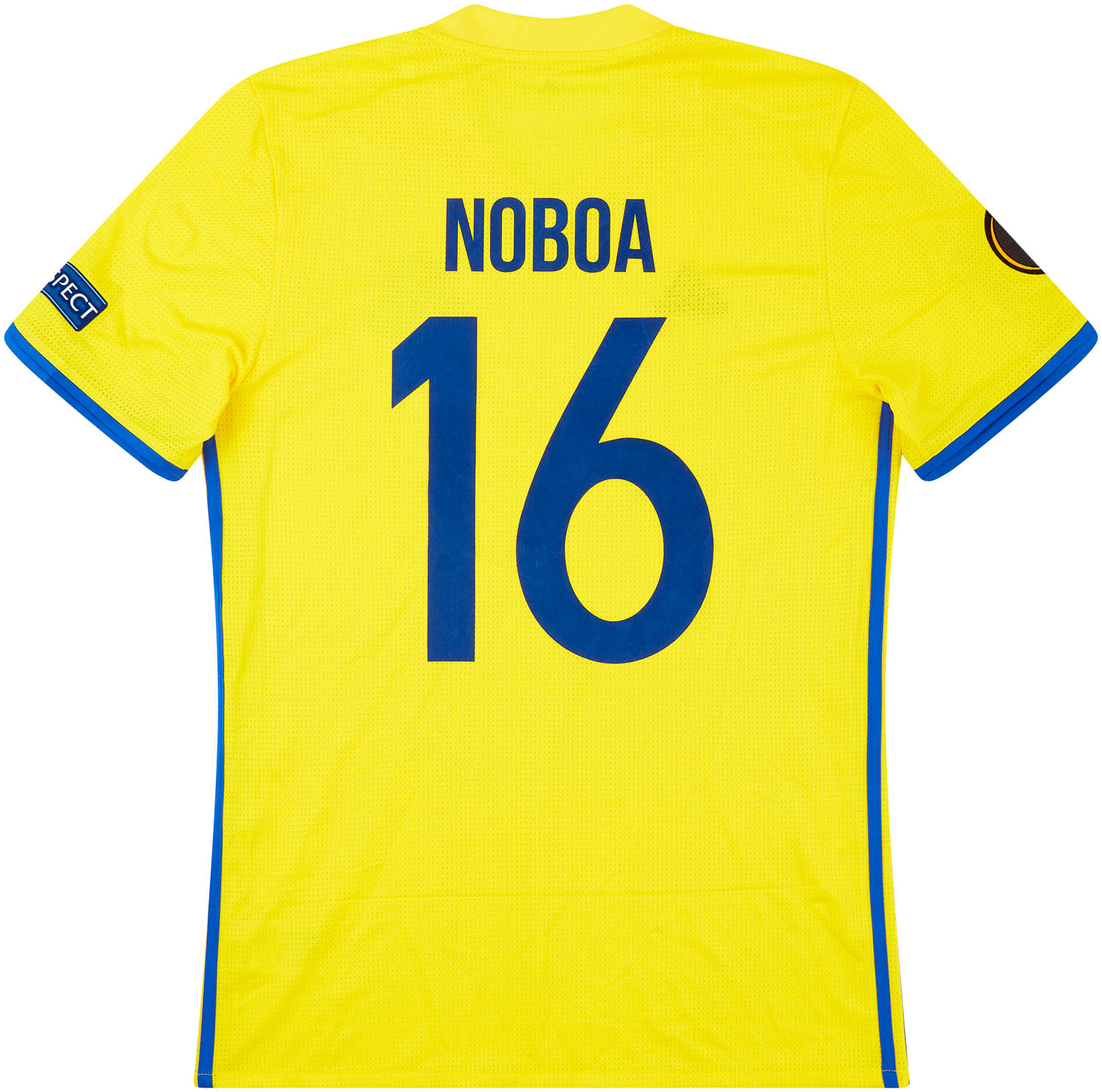 2016-17 FC Rostov Match Issue Europa League Home Shirt Noboa #16