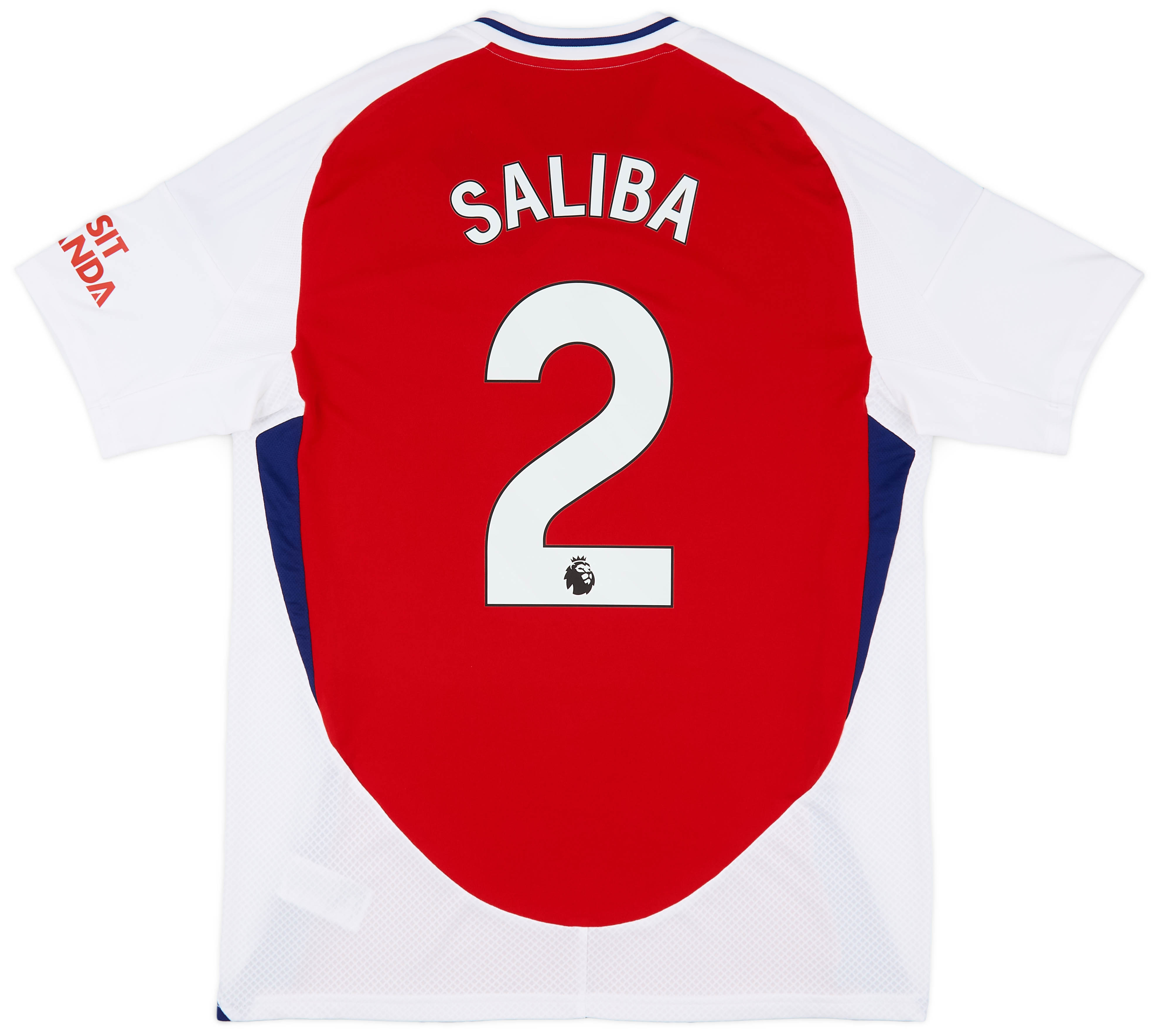 インポート・海外人気ブランド Home Arsenal 2024-25 Shirt #2 Saliba ウェア