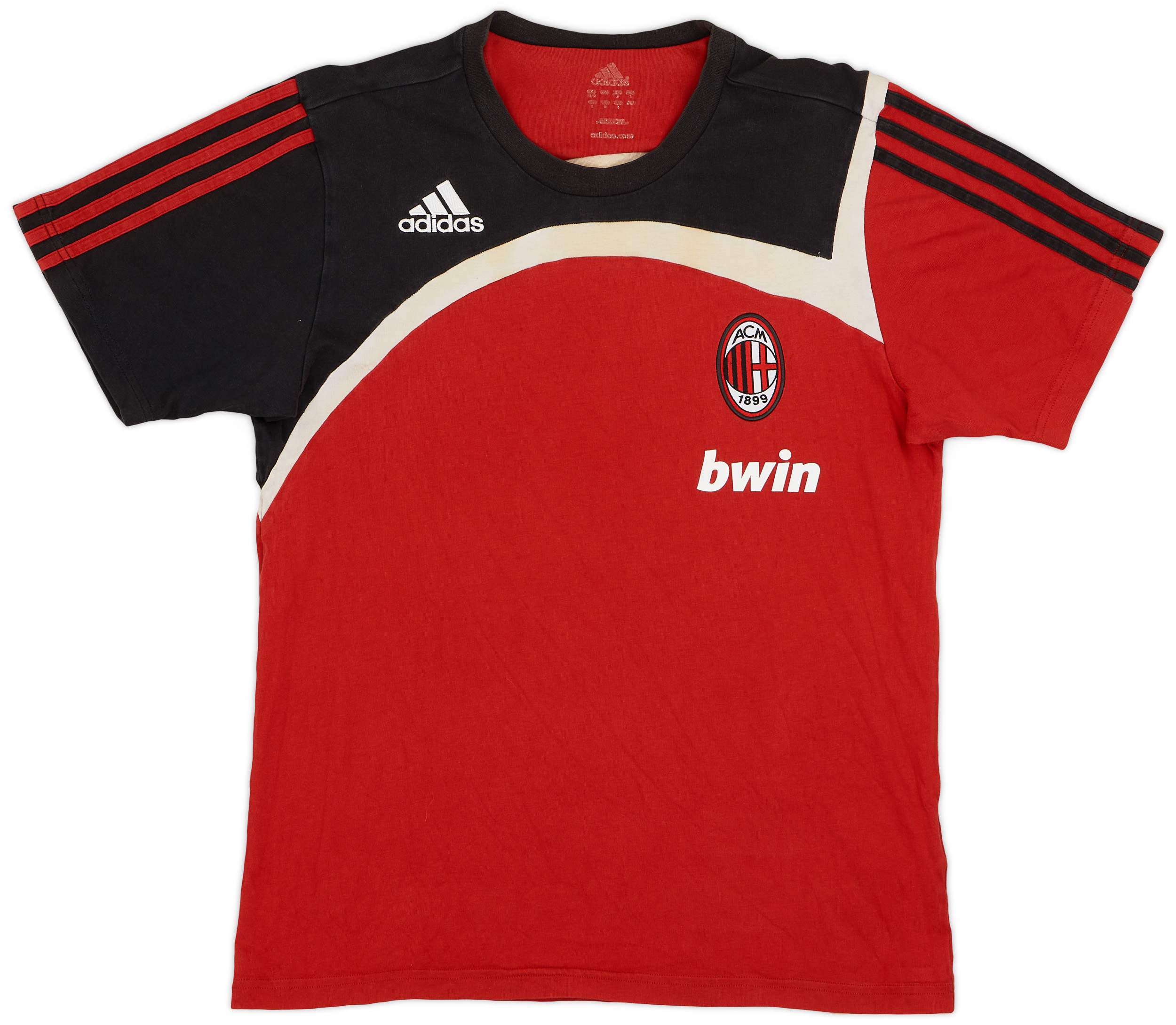 adidas　AC MILAN　ジップアップジャケット　O (ＸＬ)　2007年 2007-08 AC Milan adidas Track Jacket - 8/10 - (L)