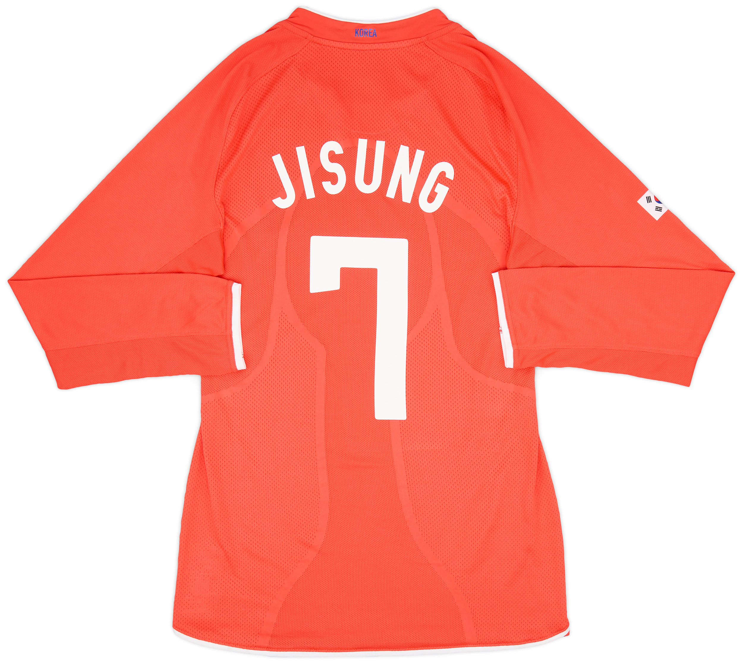 2008-10 South Korea Player Issue Home L/S Shirt Jisung #7 - 9/10 - (3XL)
