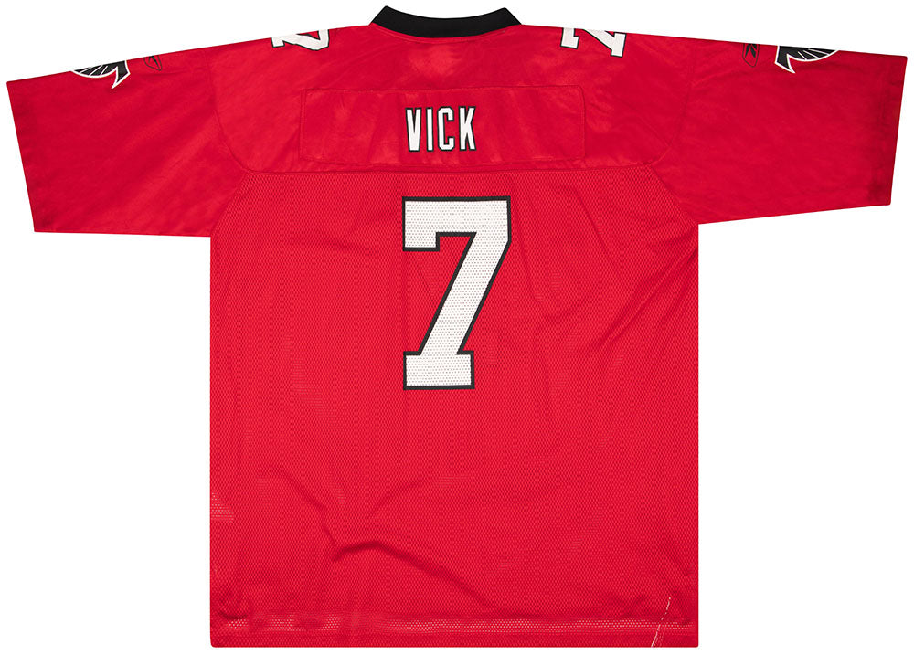 2002 Atlanta Falcons Vick #7 Reebok On Field Jersey