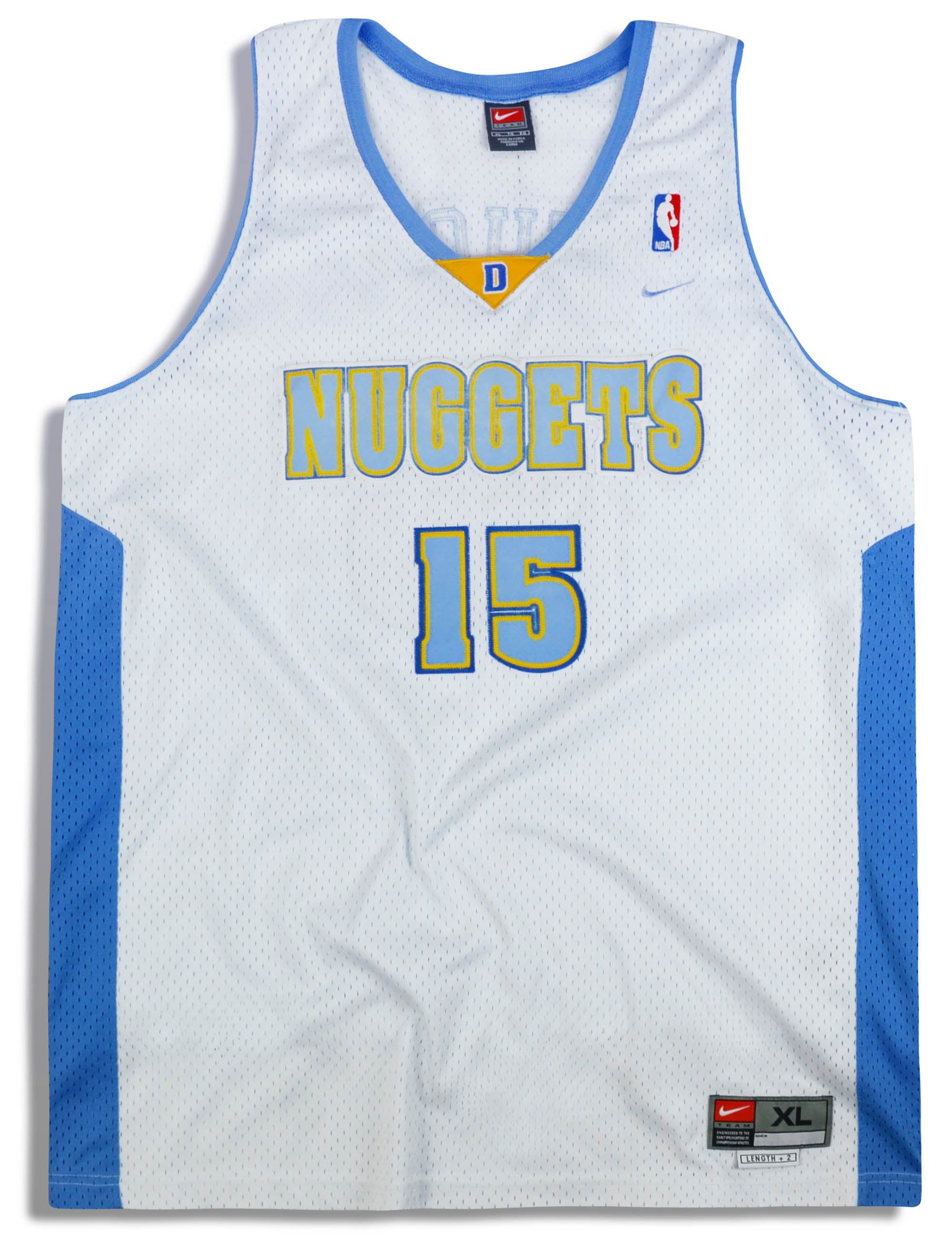 2003-04 Denver Nuggets Anthony #15 Nike Swingman Jersey (Home) XL