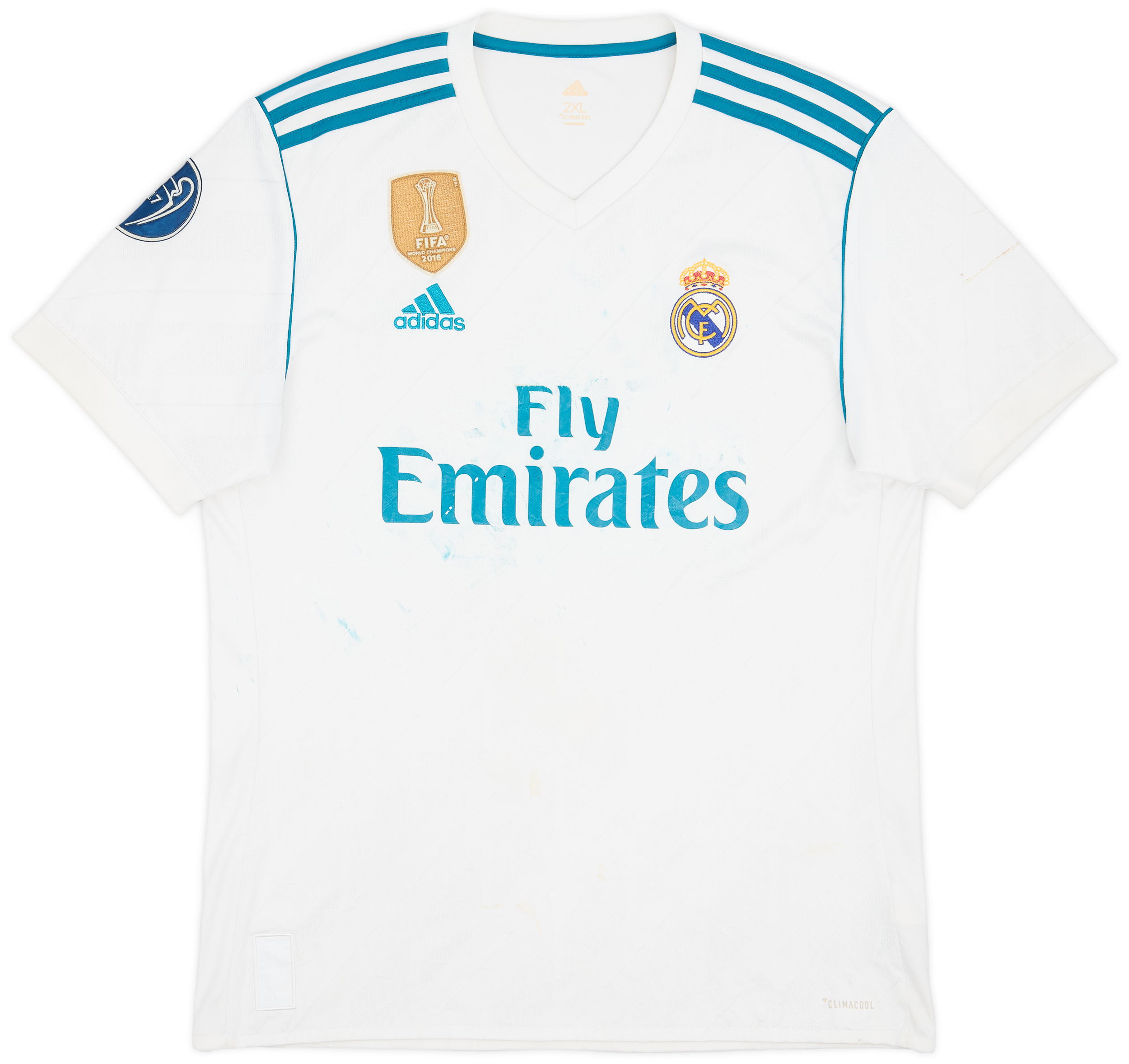 2017-18 Real Madrid Home Shirt - 4/10 - (XXL)