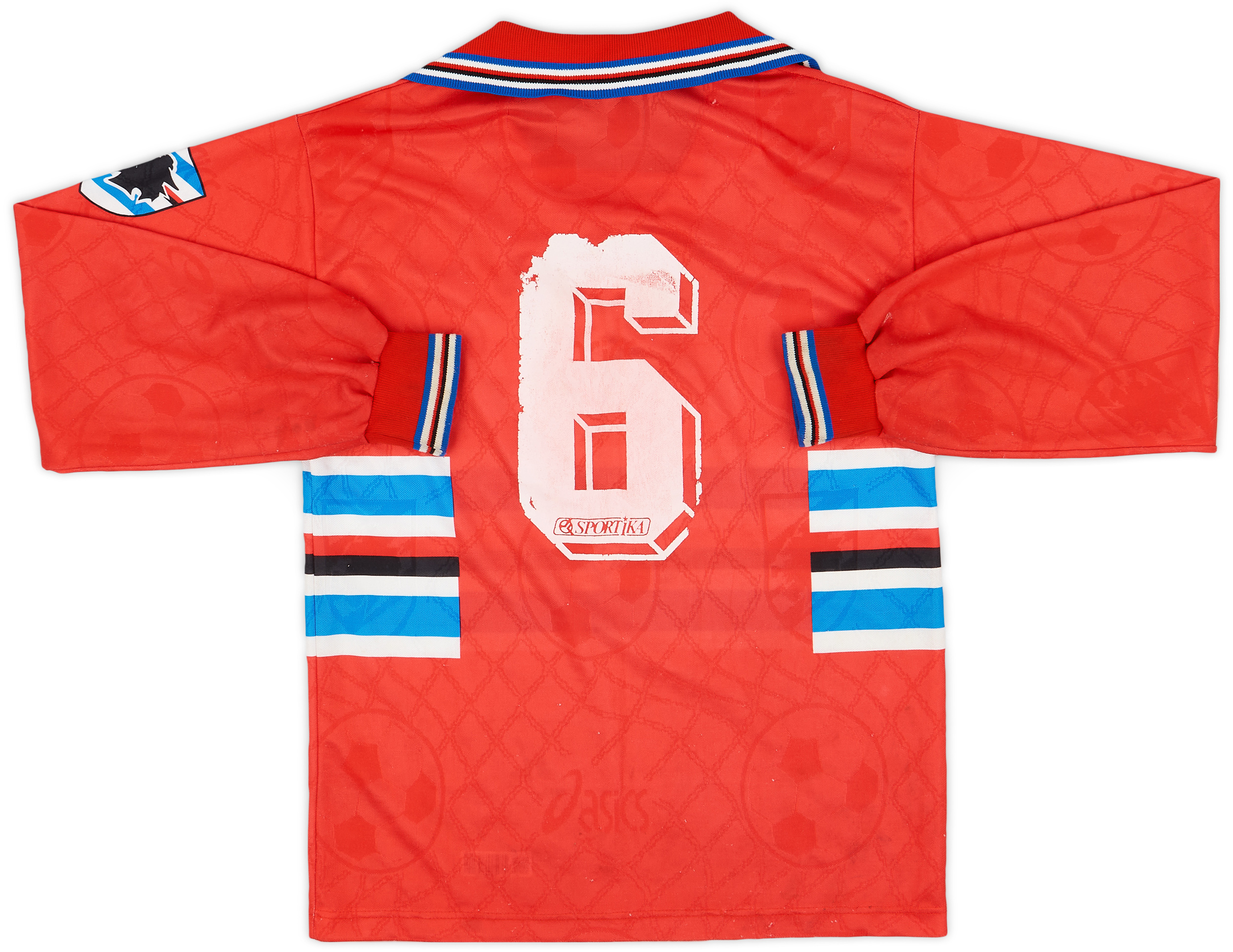 1995-96 Asics Sampdoria Home Shirt L – Calcio Vintage