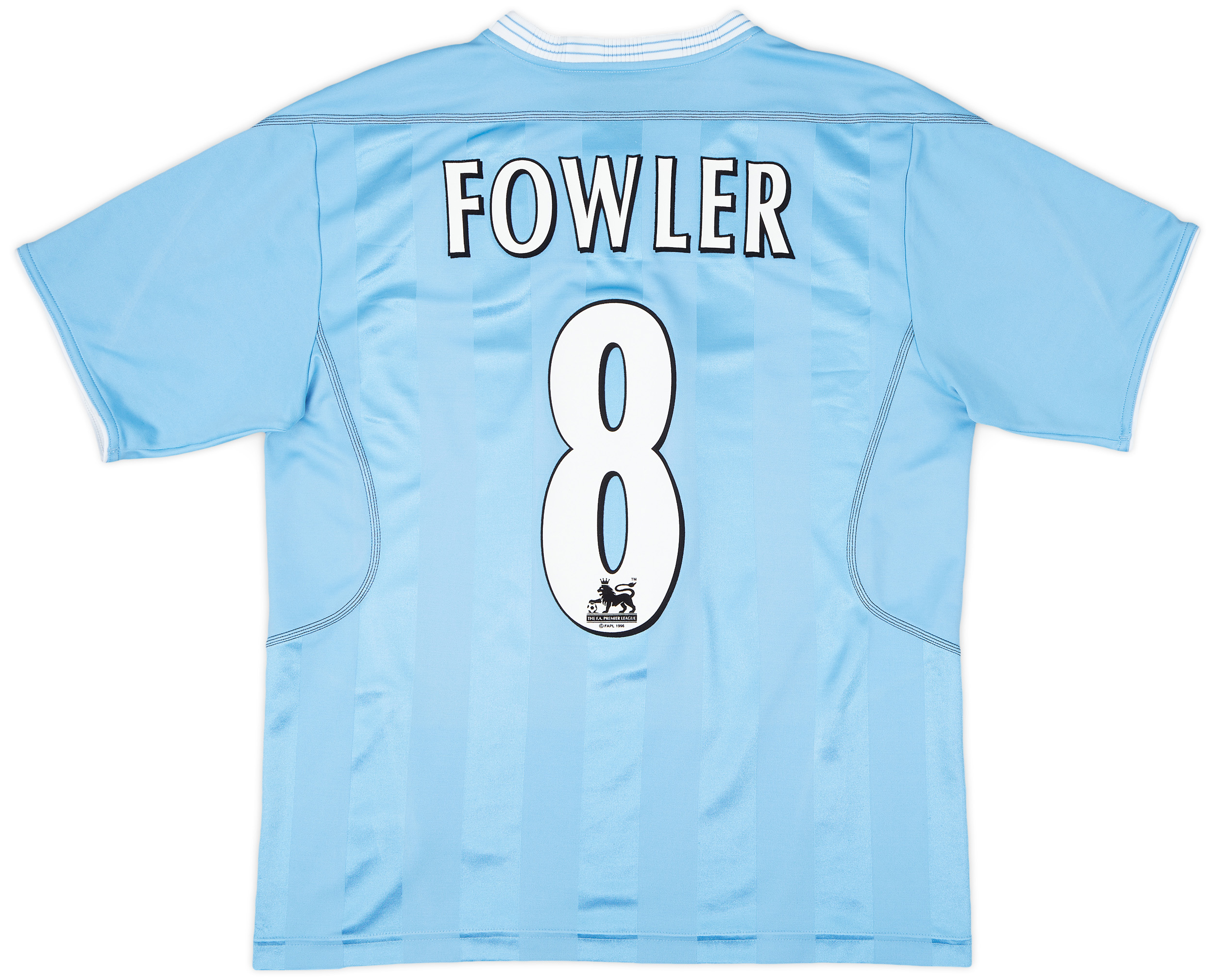 ウェア Manchester City 03/04 Home 2003-04 Manchester City Home Shirt Fowler #8 - 8/10 - (L)